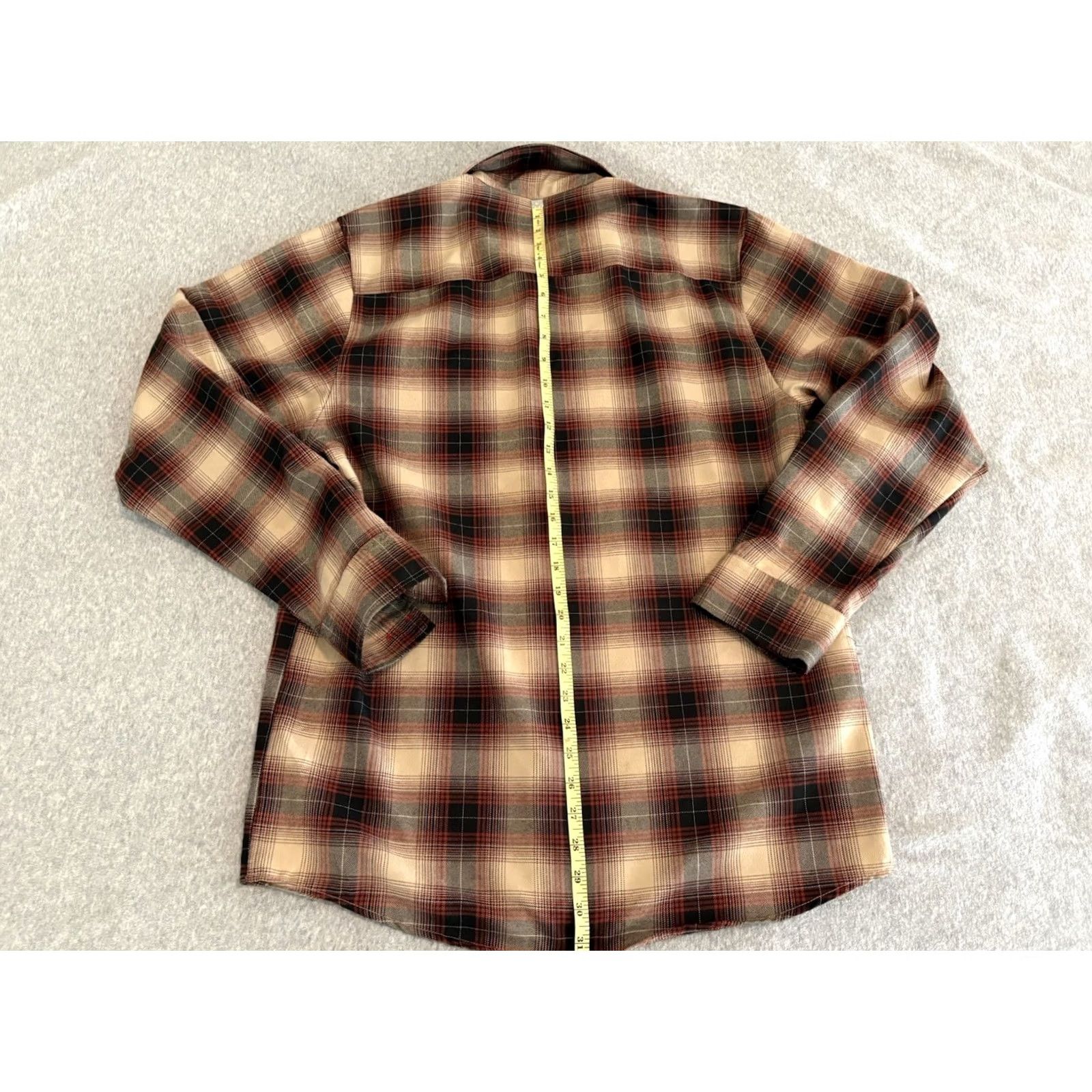 Thorogood Dixxon Thorogood Long Sleeve Brown Plaid Snap Shirt Mens M Size US M / EU 48-50 / 2 - 6 Thumbnail