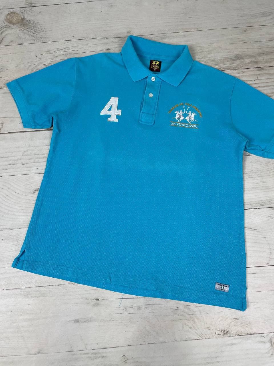 La Martina Vintage La Martina Polo Shirt Big Logo Size US M / EU 48-50 / 2 - 3 Thumbnail