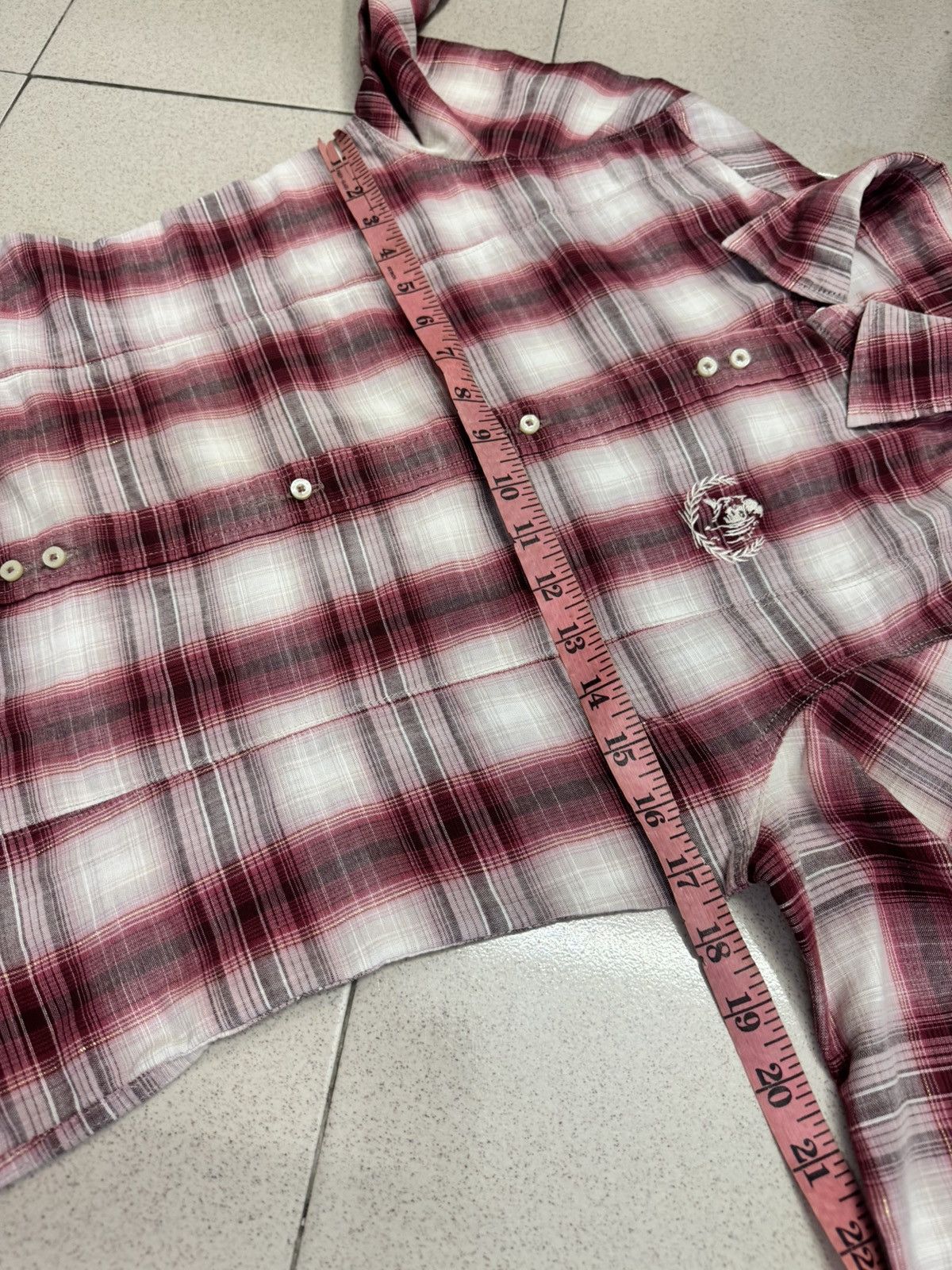 Hysteric Glamour HYSTERIC GLAMOUR SHADOW PLAID BUTTON UP SHIRT Size M / US 6-8 / IT 42-44 - 6 Thumbnail