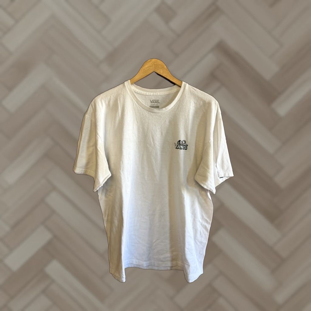 Vans VANS Mens White Short Sleeve Snow Man Graphic T-shirt XL 2XL Men White Snow Man Graphic T-Shirt 90s? Size US XL / EU 56 / 4 - 1 Thumbnail