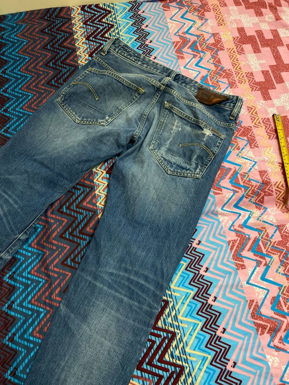 G-Star × Vintage Vintage G-Star Raw Distressed Tapered Jeans G-star 96 Y2K Size US 32 / EU 48 - 16 Thumbnail