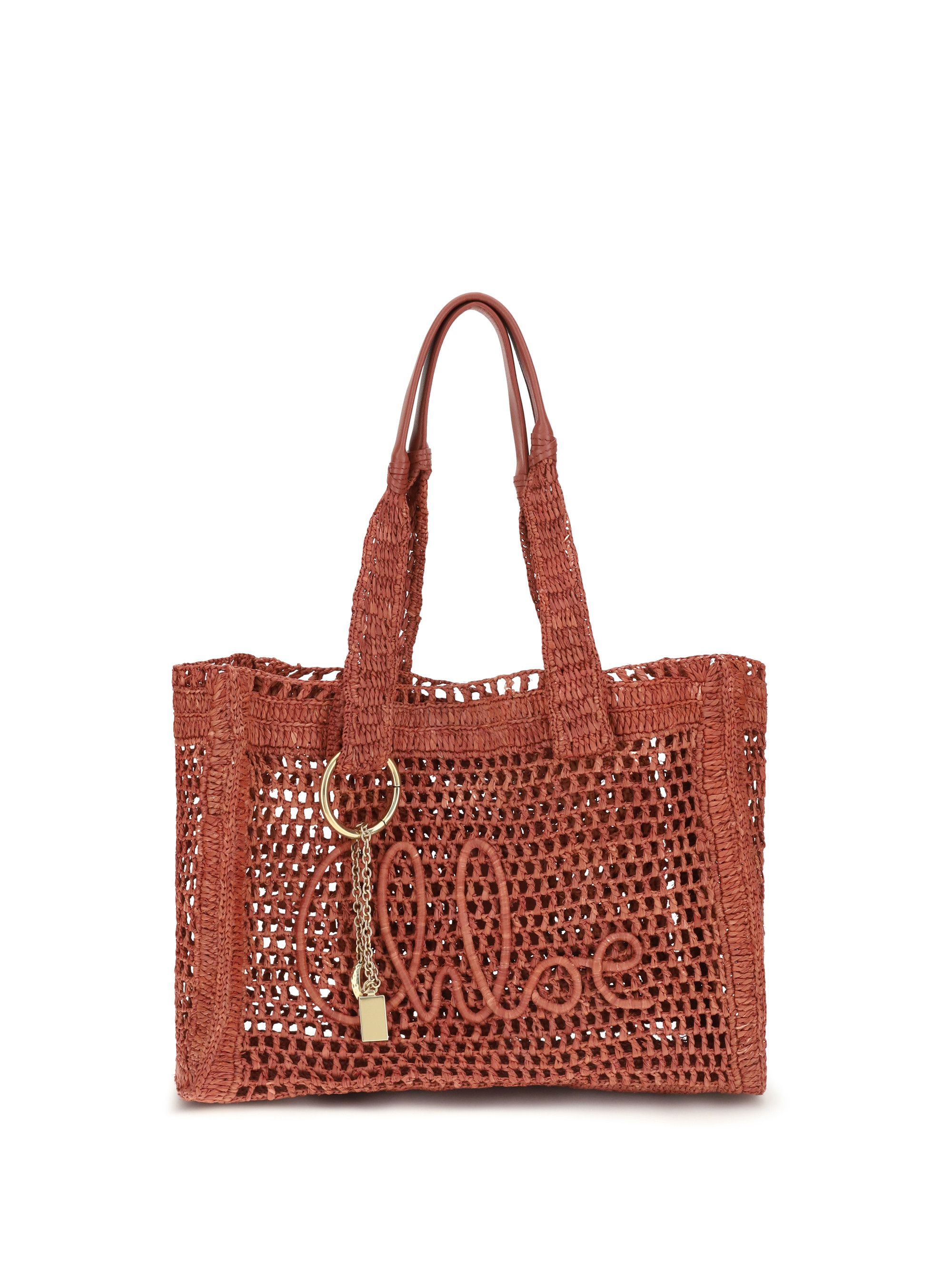 Chloe East-West Summer Banana raffia Tote Bag Size ONE SIZE - 1 Thumbnail