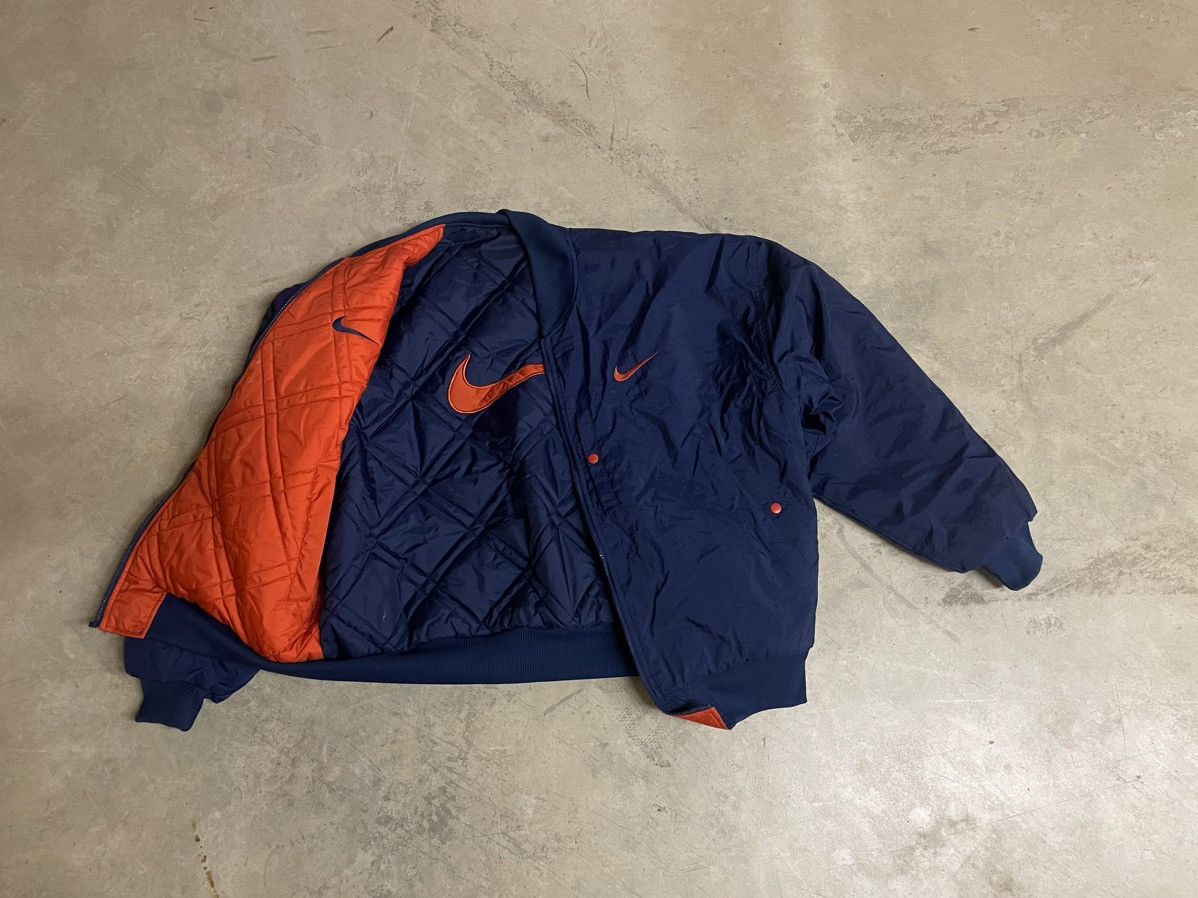 Nike Vintage 90’s NIKE REVERSIBLE Bomber Jacket Size US L / EU 52-54 / 3 - 2 Thumbnail