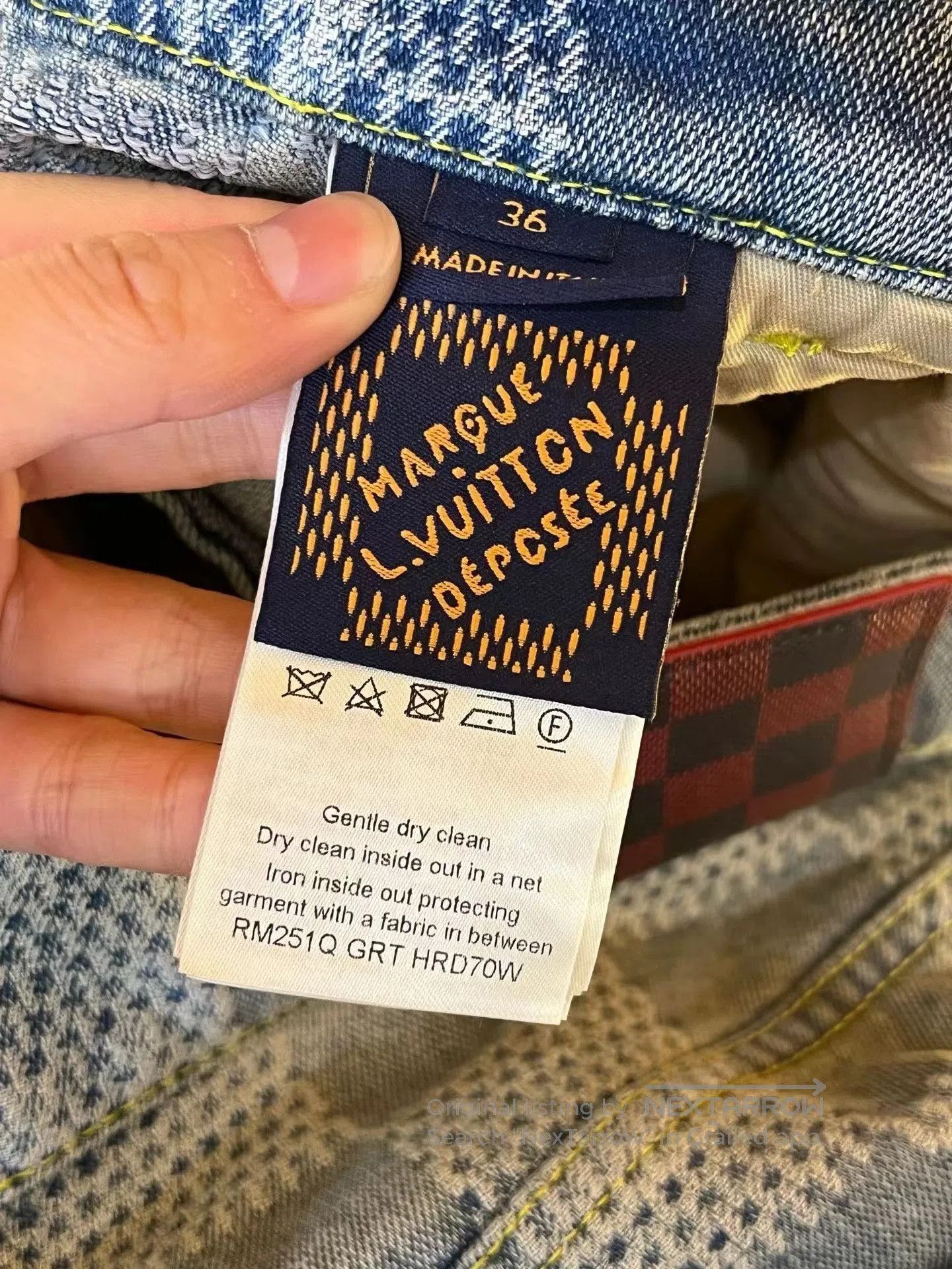 Louis Vuitton Louis Vuitton Pharrell Checkerboard Flared Jeans. Size US 36 / EU 52 - 6 Thumbnail