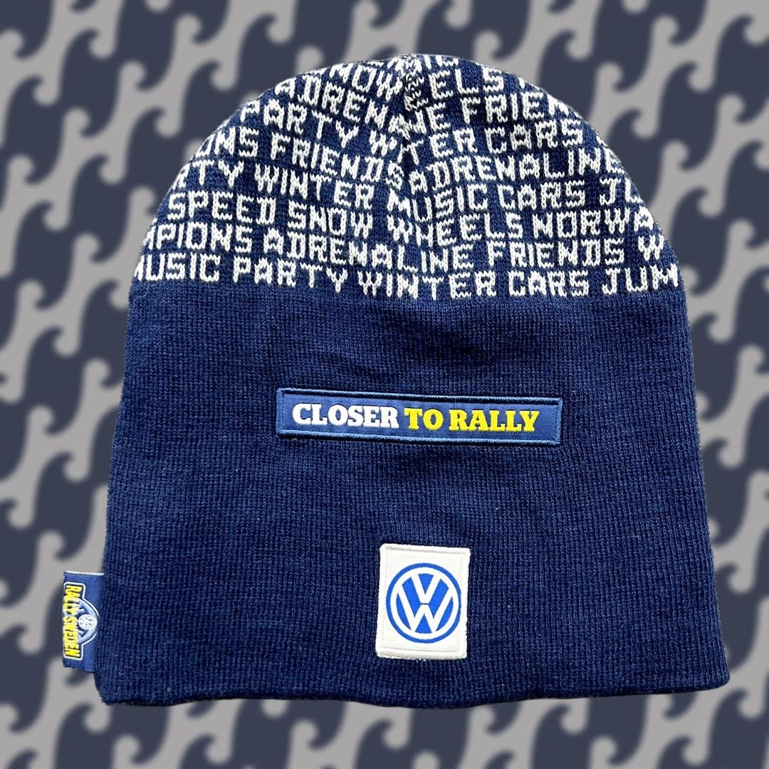 Vintage WRC NEH Rally Sweden Beanie Hat One Size Fia World Rally Blue Beanie Hats Unisex Adults Knit Acrylic CRAFT Vintage: No Size ONE SIZE - 1 Thumbnail
