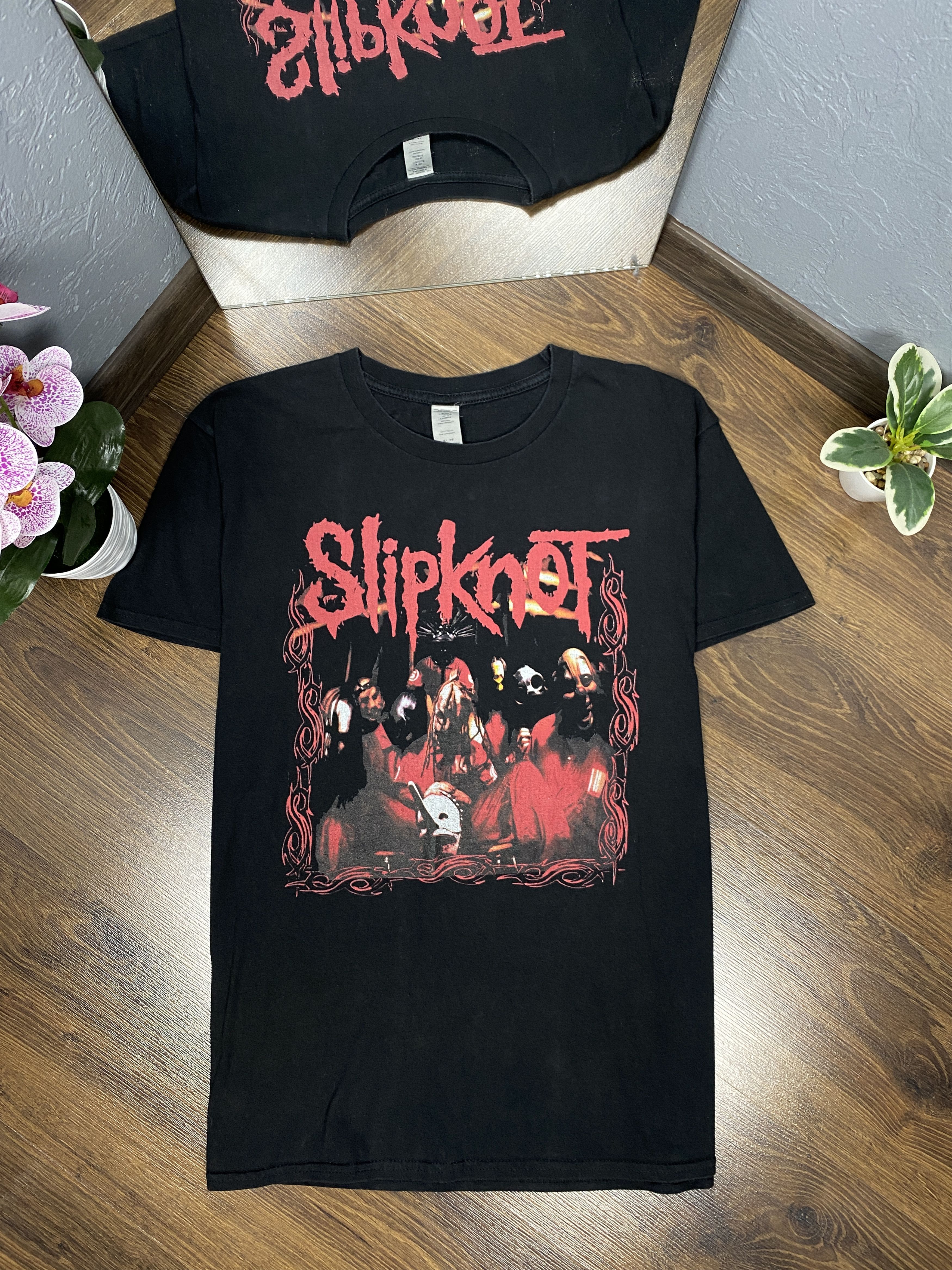 Band Tees Slipknot Vintage Mens Rock Band T-Shirt Size US L / EU 52-54 / 3 - 1 Thumbnail
