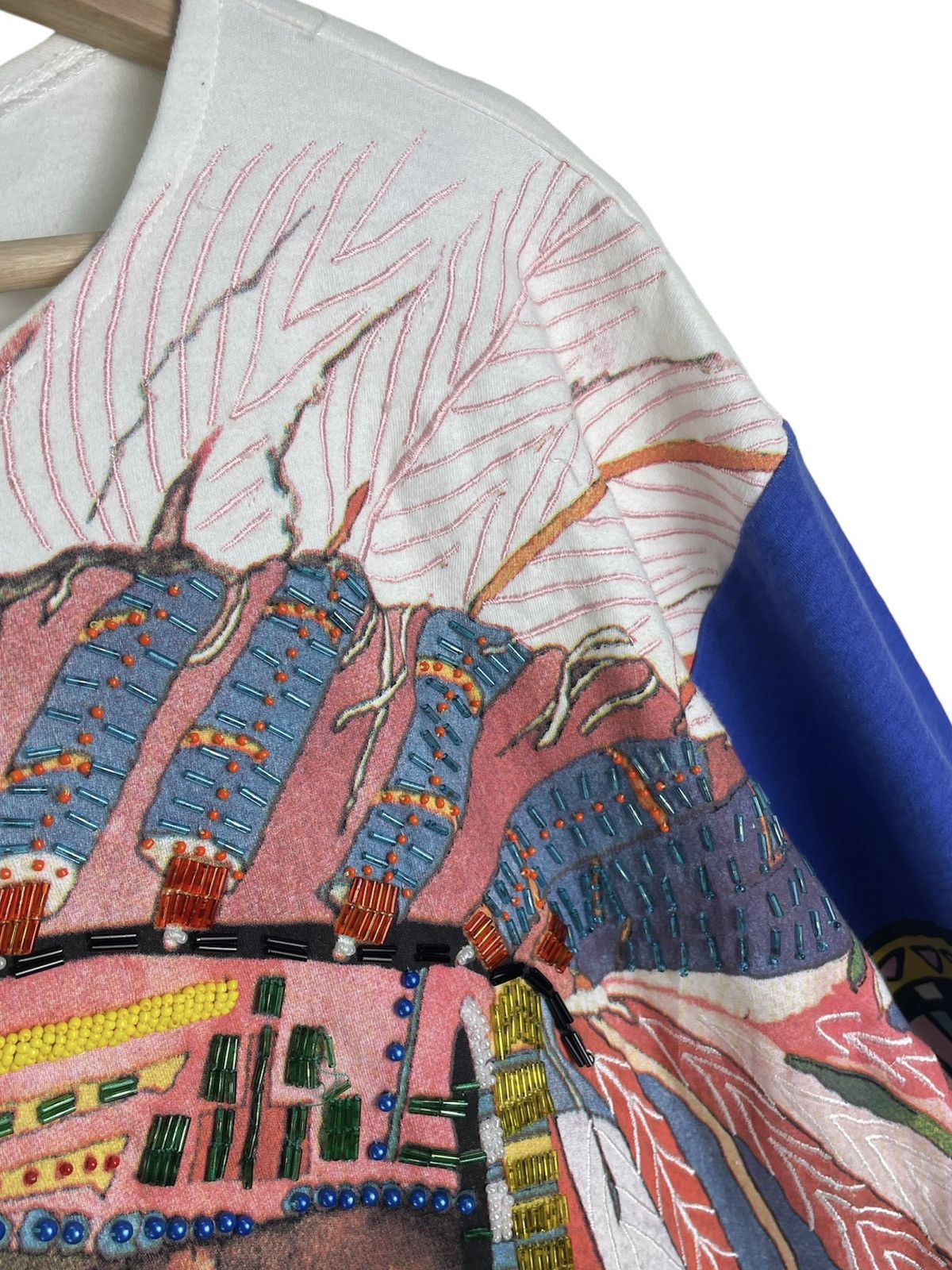 Native × Vintage Vintage 80s Carducci Native American Chief - Real Beadwork Size US M / EU 48-50 / 2 - 7 Thumbnail