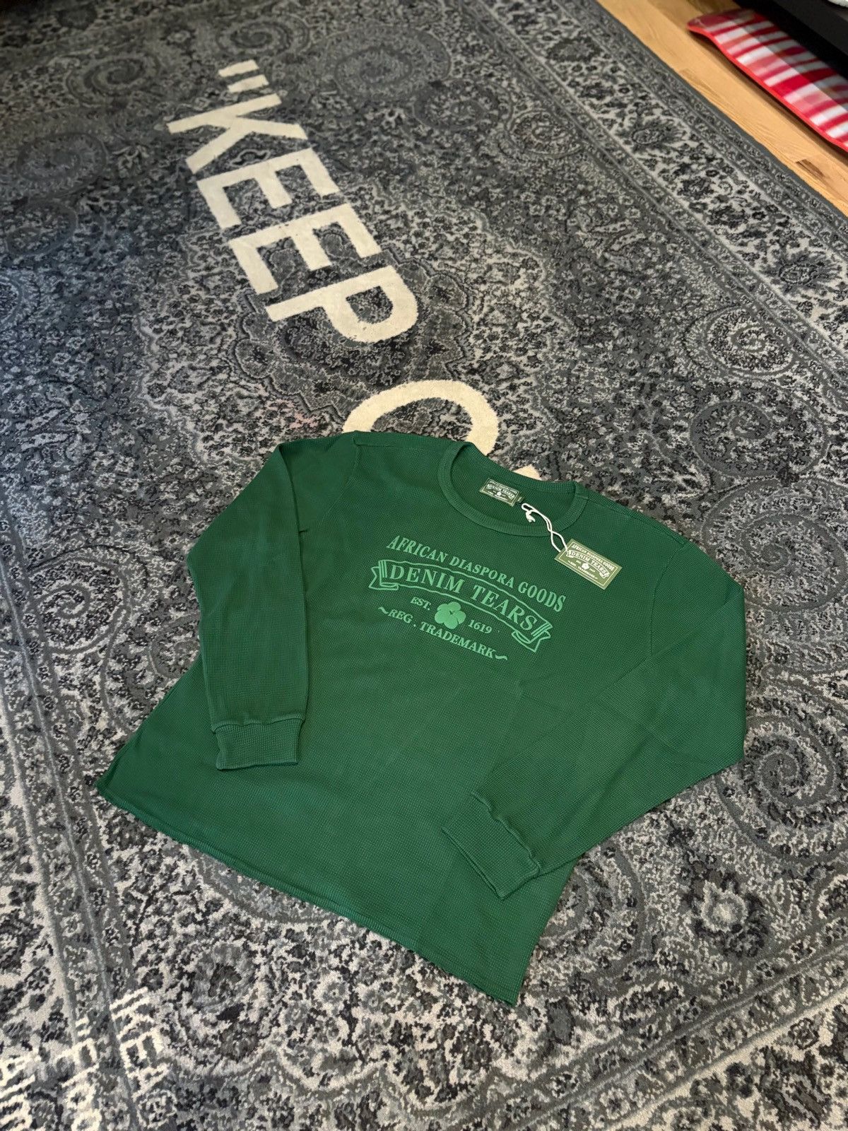 DENIM TEARS Denim Tears Green Thermal Long Sleeve DS Large Size US L / EU 52-54 / 3 - 1 Thumbnail