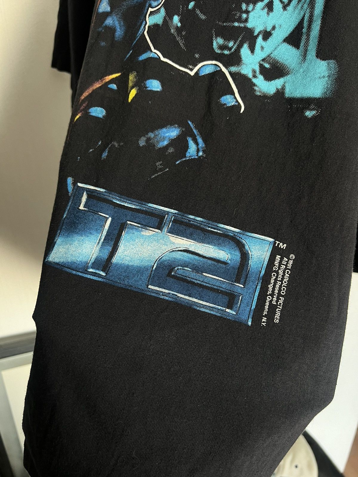 Vintage Vintage 1991 Terminator 2 Arnold Schwarzenegger Movie shirt Size US L / EU 52-54 / 3 - 3 Thumbnail