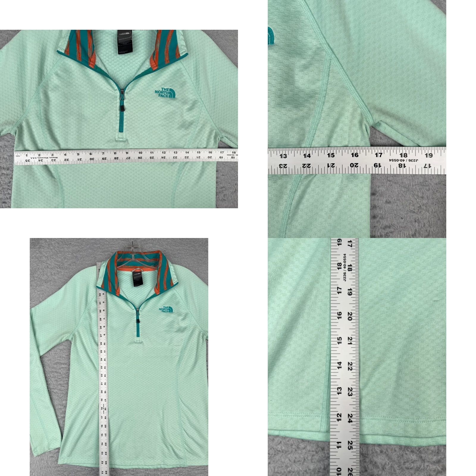 The North Face The North Face Sweatshirt Women M Blue 1/4 Zip Long Sleeve Polyester Blend Logo Pullover Size M / US 6-8 / IT 42-44 - 8 Thumbnail
