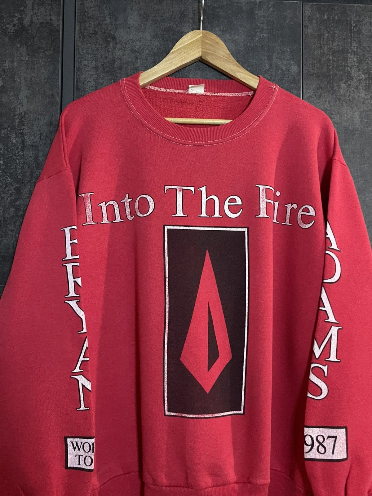 Band Tees Vintage 1987 Bryan Adams World Tour Sweatshirt Boxy Yeezy Size US L / EU 52-54 / 3 - 4 Thumbnail
