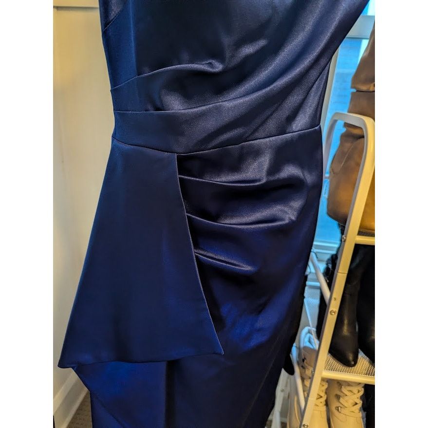 Other Eliza J Off The Shoulder Dress Cobalt Blue - NWT Sz 10 Size L / US 10 / IT 46 - 3 Thumbnail