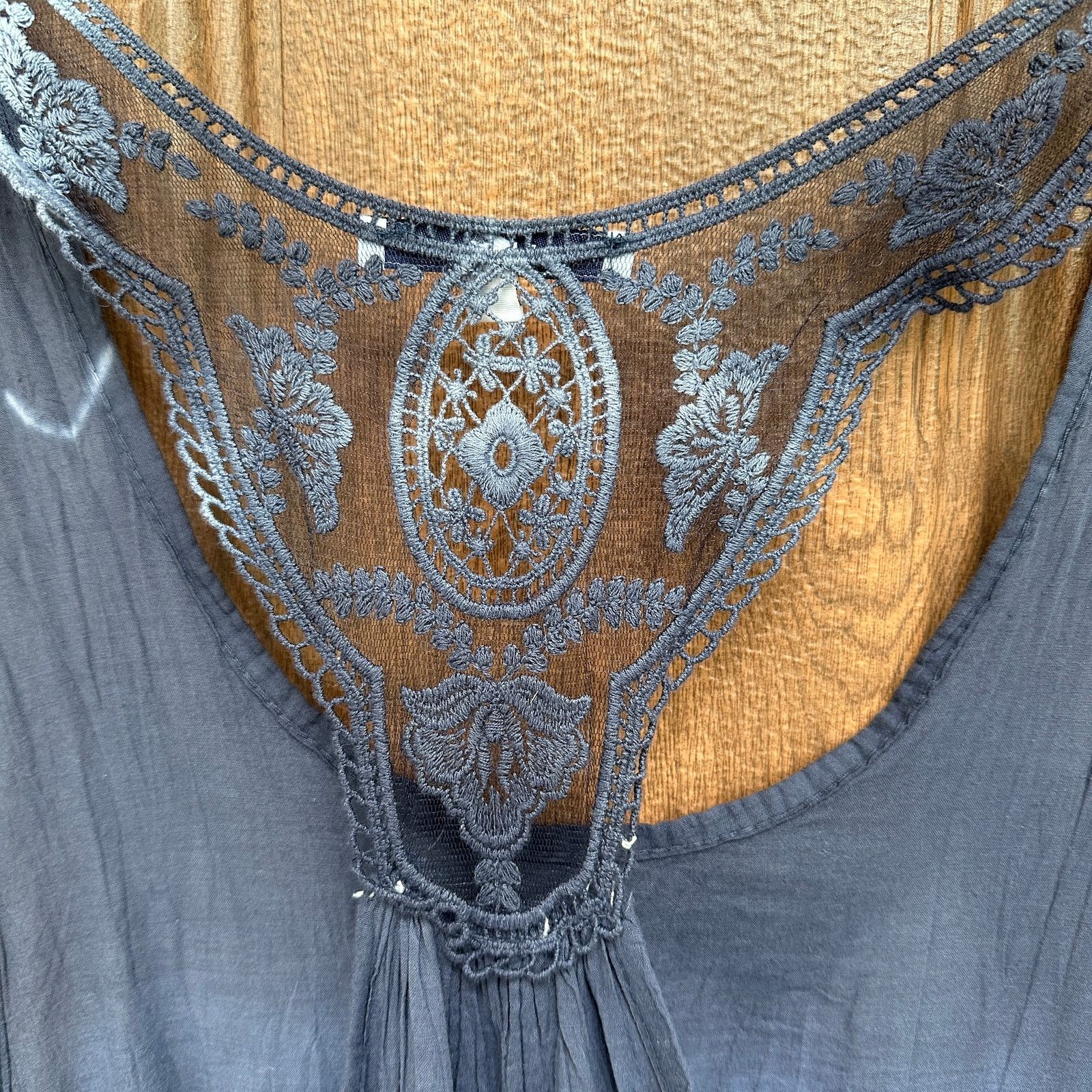 Other Tempo Paris Dress Blue Tie Dye Flowy Gauze Beach Coverup S Size S / US 4 / IT 40 - 5 Thumbnail