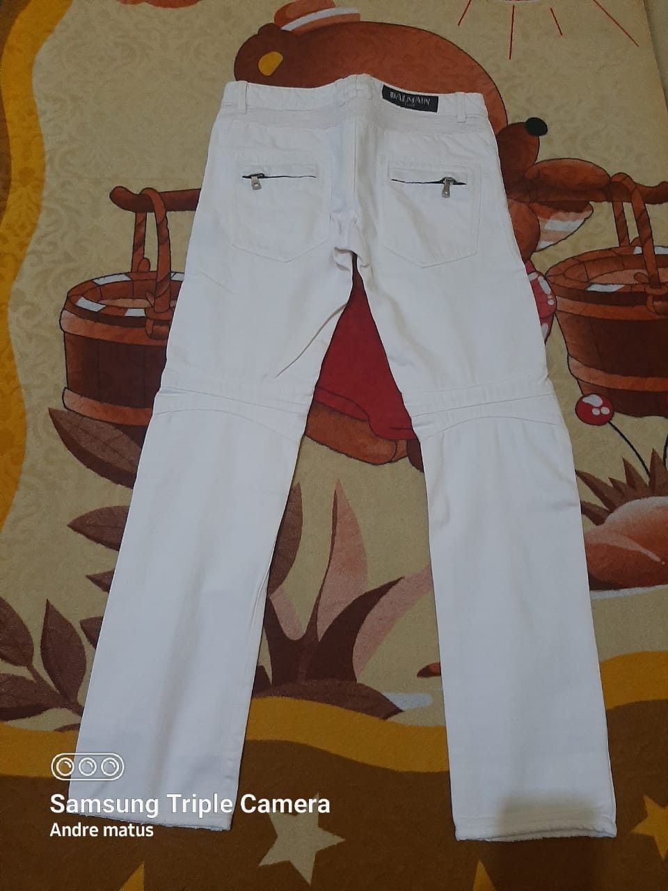 Balmain Balmain Light pink bikers jeans Size US 30 / EU 46 - 1 Thumbnail