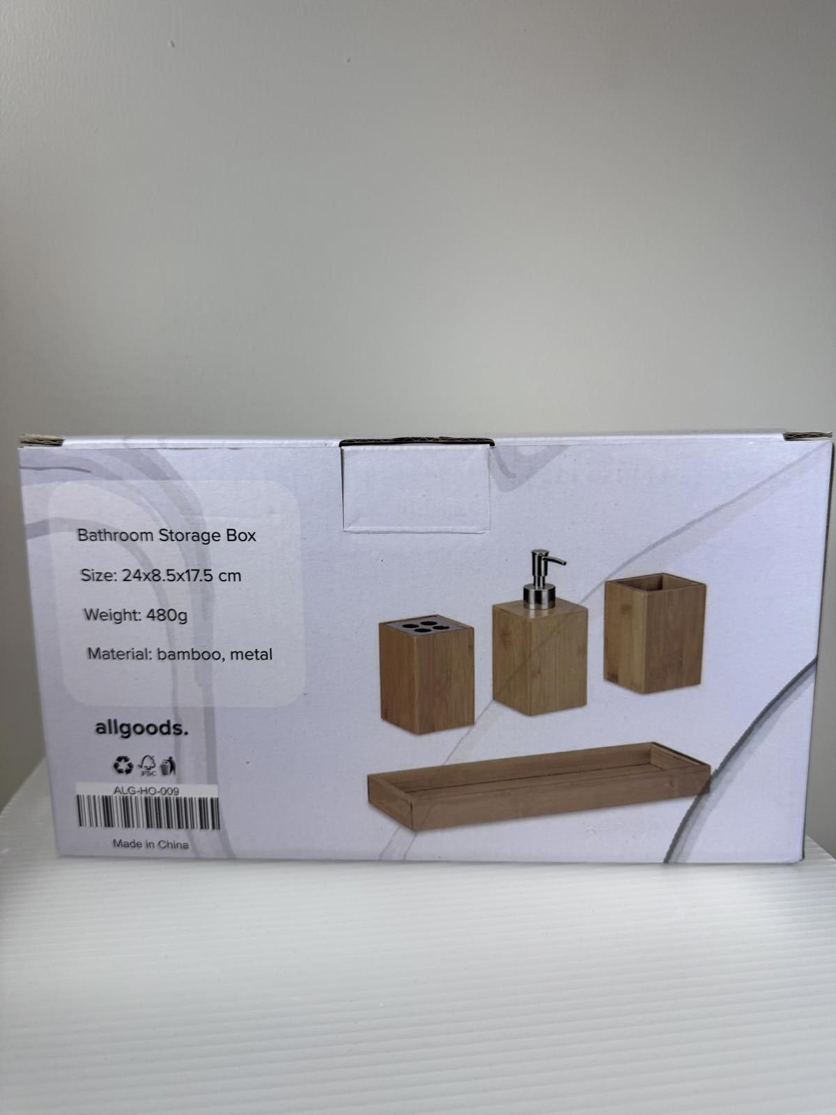 Designer Allgoods Bamboo Bathroom Set - Elegant Storage Solution Size ONE SIZE - 2 Thumbnail