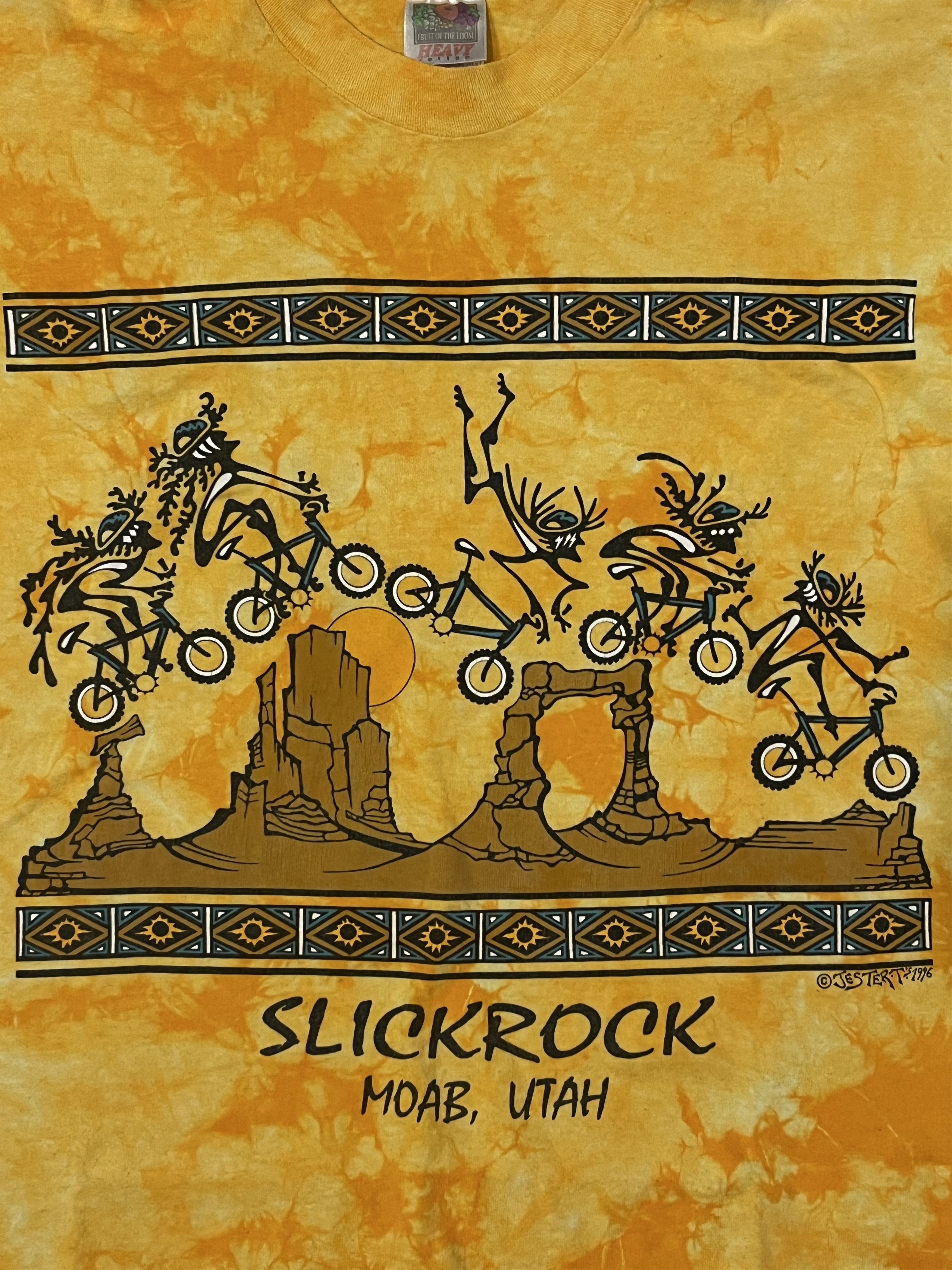 Harley Davidson × Vintage Vintage 90s Bike Graphics Slickrock Moab, Utah Size US L / EU 52-54 / 3 - 5 Thumbnail