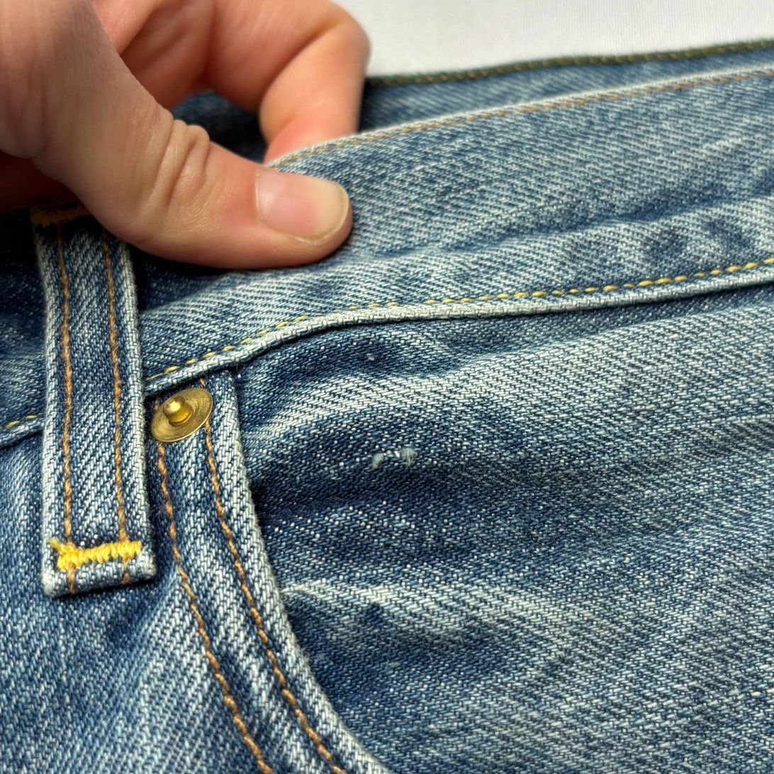 Sid Mashburn $175 Sid Mashburn Slim Straight Jeans 33x32 Made in USA Size US 33 - 9 Thumbnail