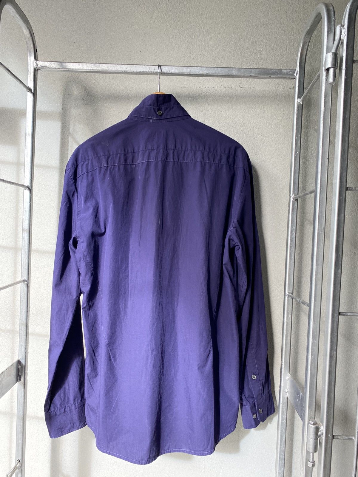 Solid Homme × Wooyoungmi SOLID HOMME Blue Long-Sleeve Shirt Size US M / EU 48-50 / 2 - 2 Thumbnail