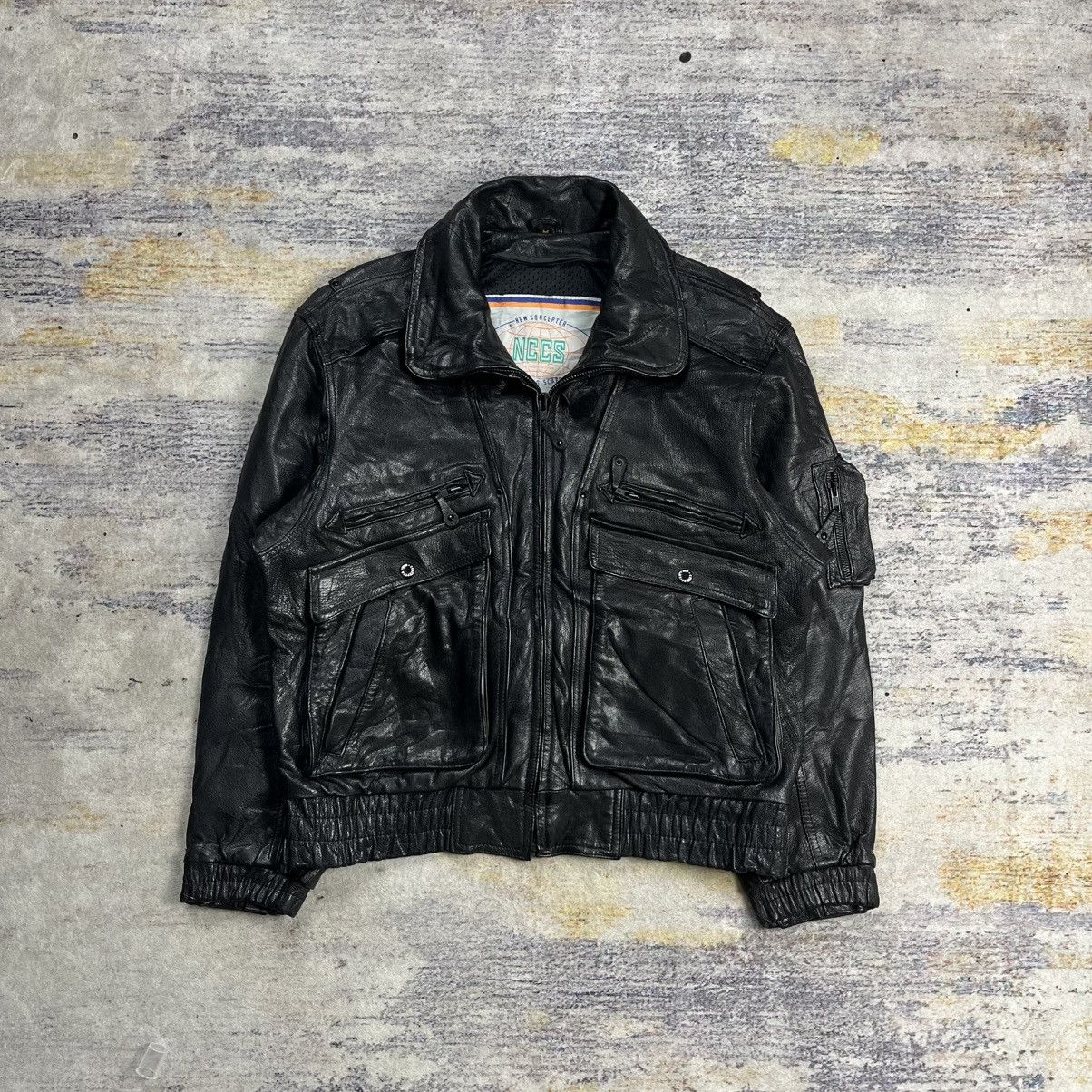 Kadoya Vintage 2000s Kadoya New concepter riding leather jacket Size US M / EU 48-50 / 2 - 1 Thumbnail