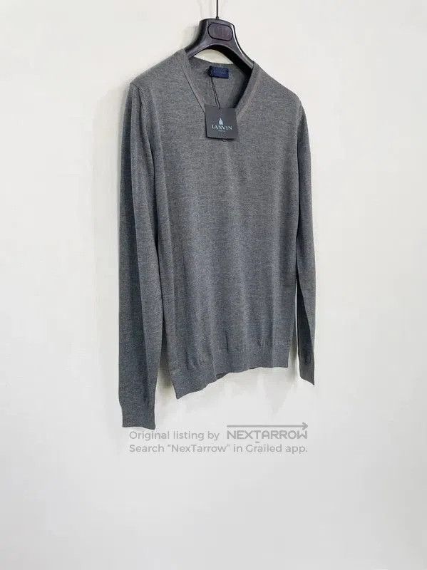 Lanvin Lanvin Gray Wool Men's Long Sleeve Sweater . Size US XS / EU 42 / 0 - 3 Thumbnail