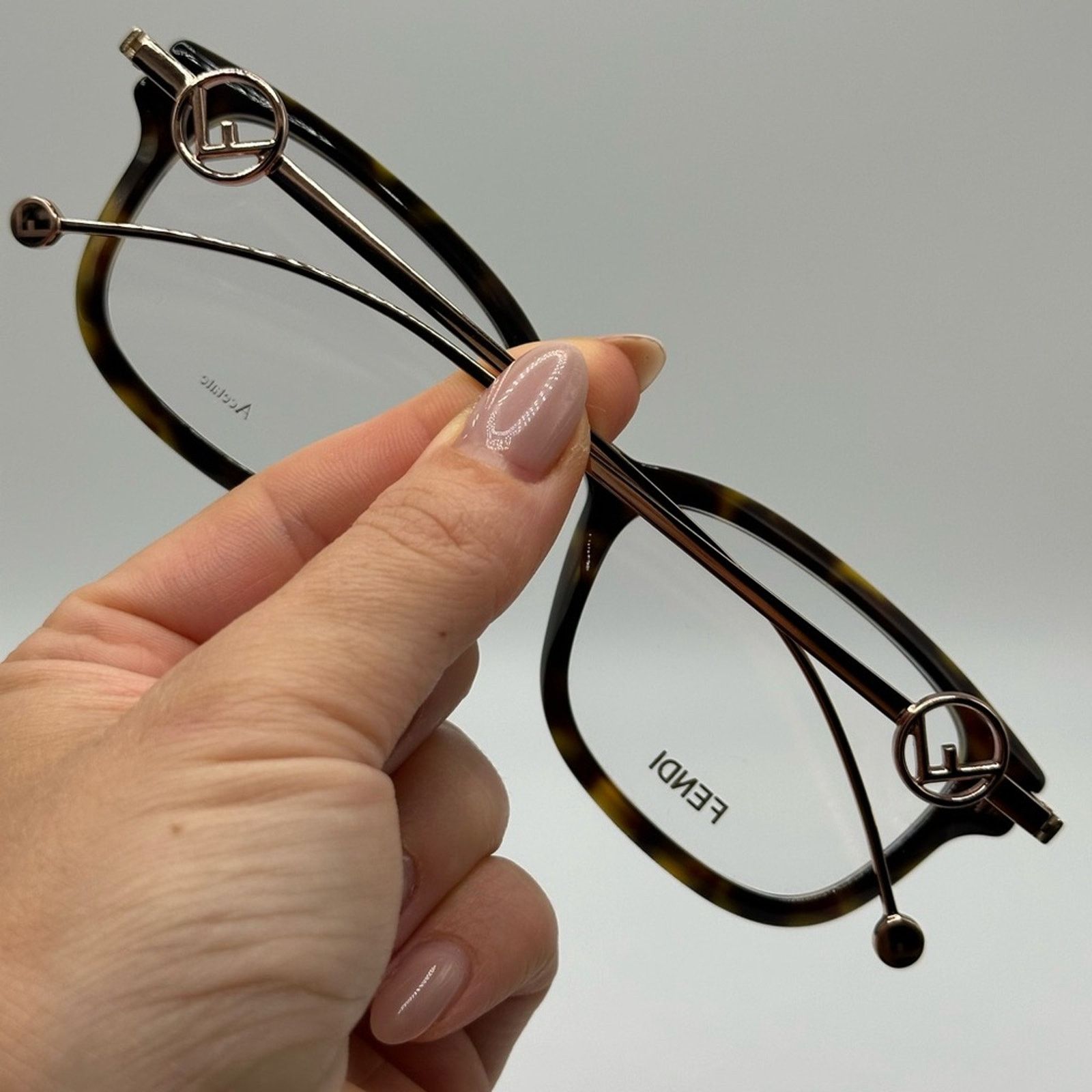 Fendi BRAND NEW FENDI FF0418 02IK 00 Havana Unisex Eyeglasses Size ONE SIZE - 5 Thumbnail