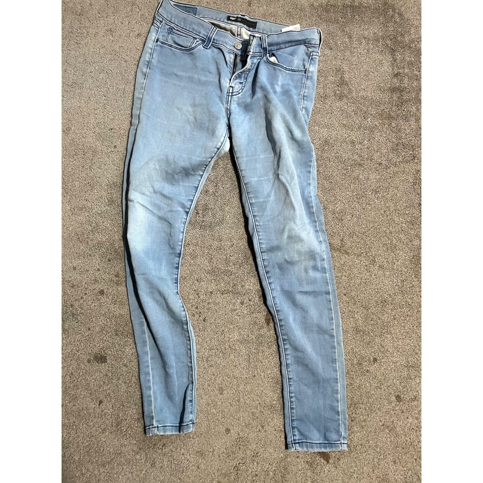 Levi's Levi's Jeans Skinny Legging Blue Denim Cotton Blend Mid Rise 30 Inseam Regular Women City USA Modern Classic 28x30 Pants Size 28" / US 6 / IT 42 - 3 Thumbnail