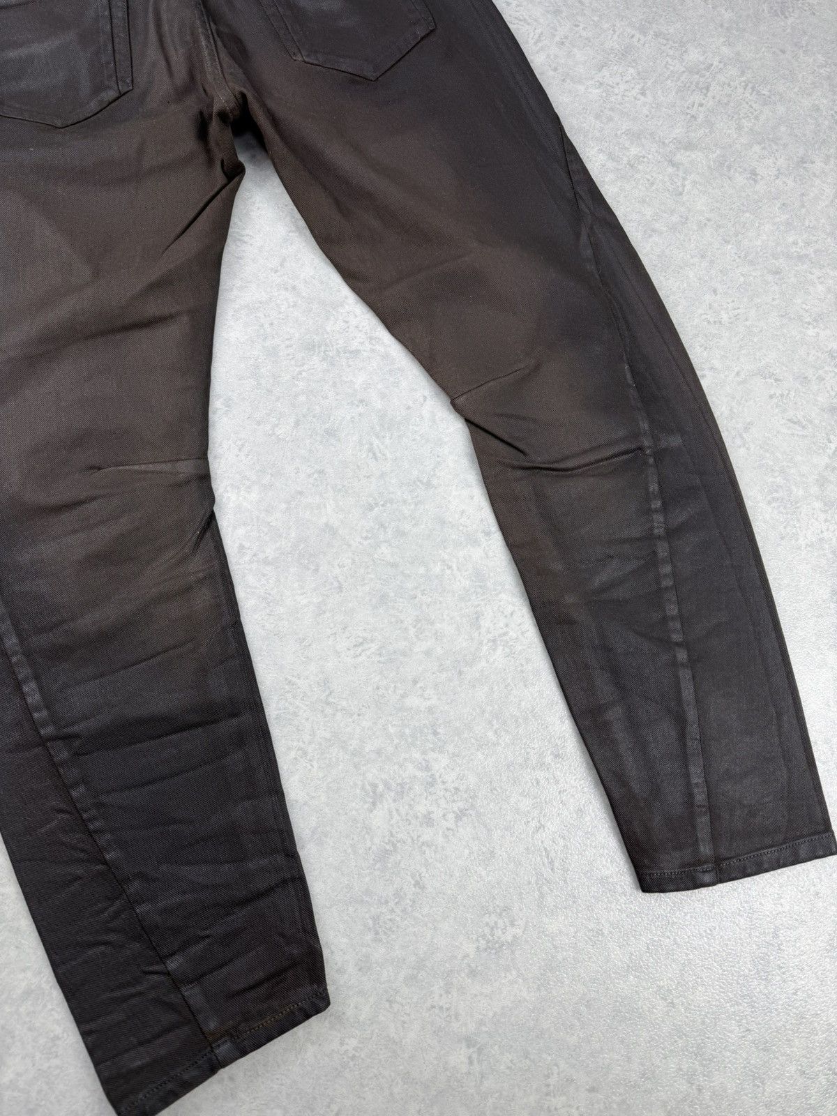 Diesel Black Gold Diesel Black Gold Type 147 Waxed Biker Jeans Unisex Size 28 Size US 28 / EU 44 - 9 Thumbnail