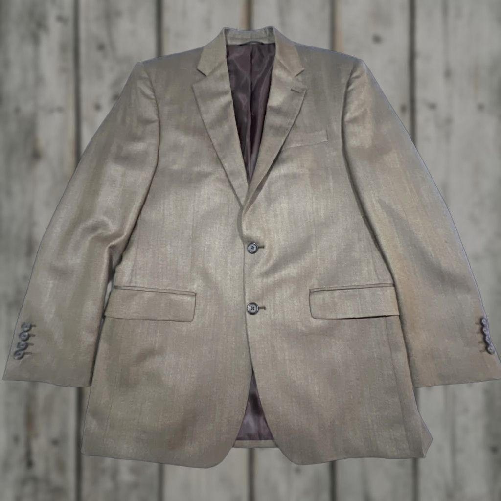 Ralph Lauren Ralph Lauren Sport Coat Blazer Mens 40L Brown Wool Silk Two-Button Sports Size 40L - 1 Thumbnail
