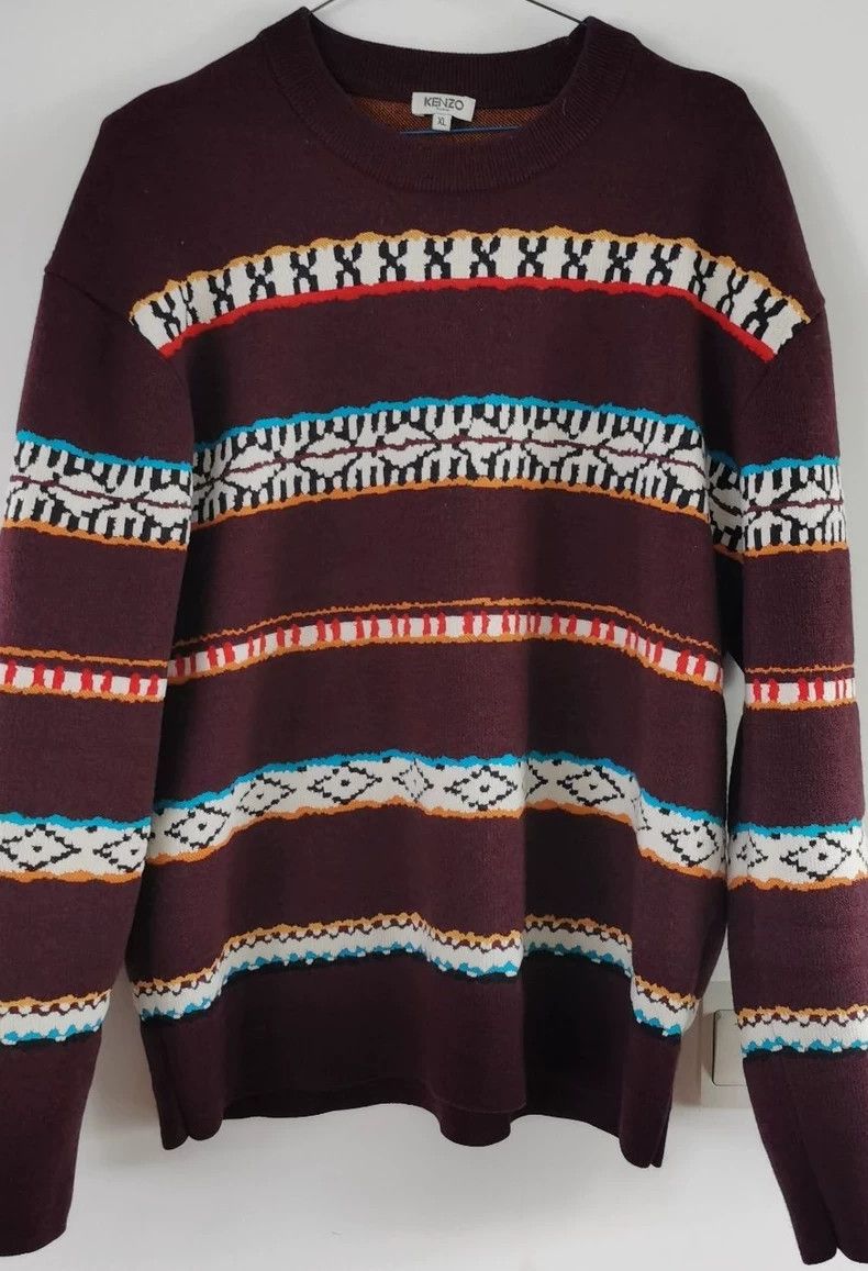 Kenzo KENZO Knitted sweater Size US XL / EU 56 / 4 - 1 Thumbnail