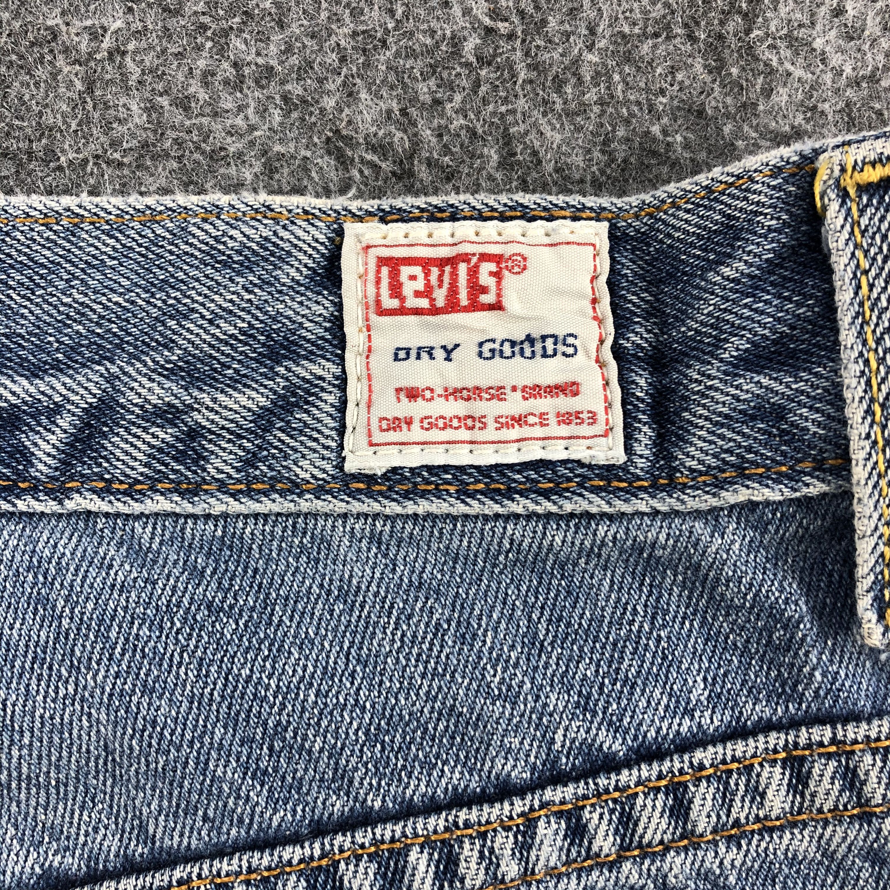 Levi's Vintage 90s Levi's 595 Jeans Faded Blue Denim KJ500 Size US 34 / EU 50 - 5 Thumbnail