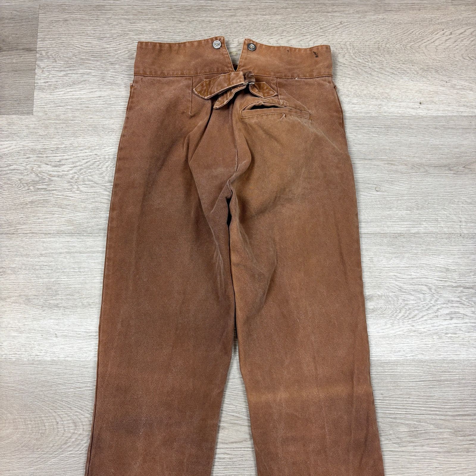 Cowboy Equipment × Vintage VTG Wahoo Maker Buckle Back Dungarees Frontier Pants 29x34 Size US 29 - 4 Thumbnail