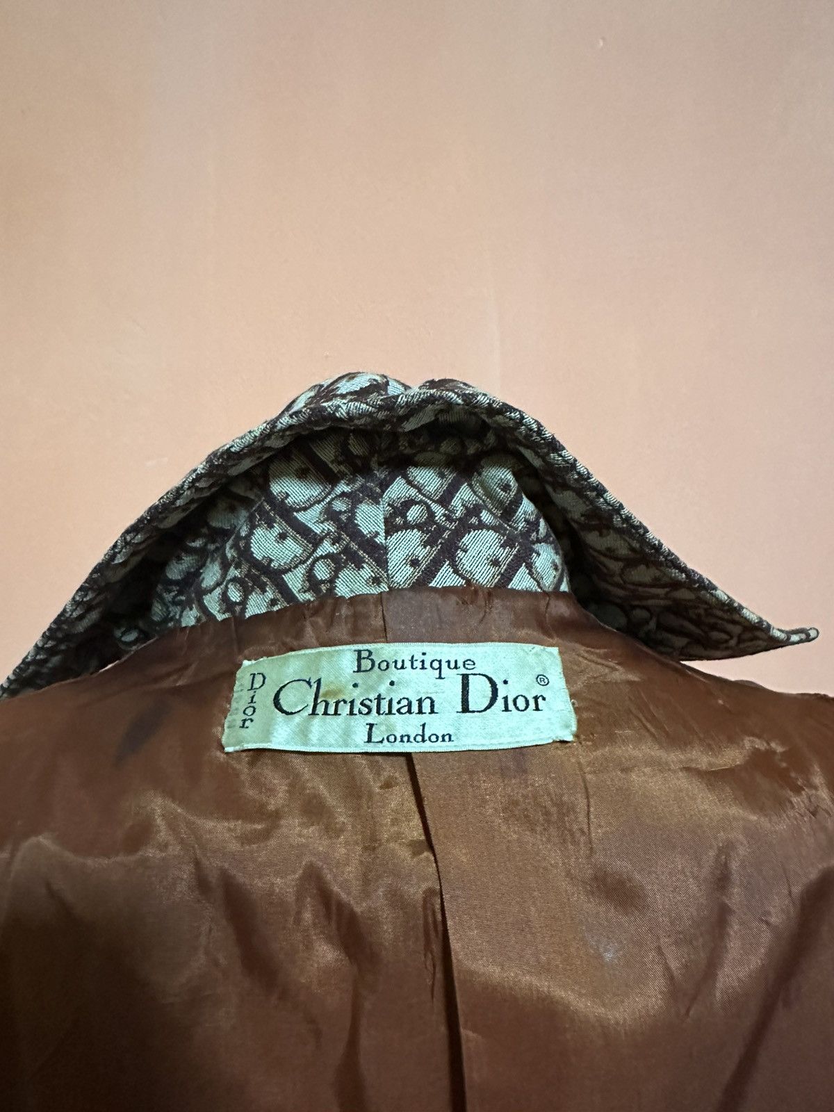 Christian Dior Monsieur Christian Dior by Marc Bohan 1970's Trotter Logo Print trenc Size XL / US 12-14 / IT 48-50 - 22 Thumbnail