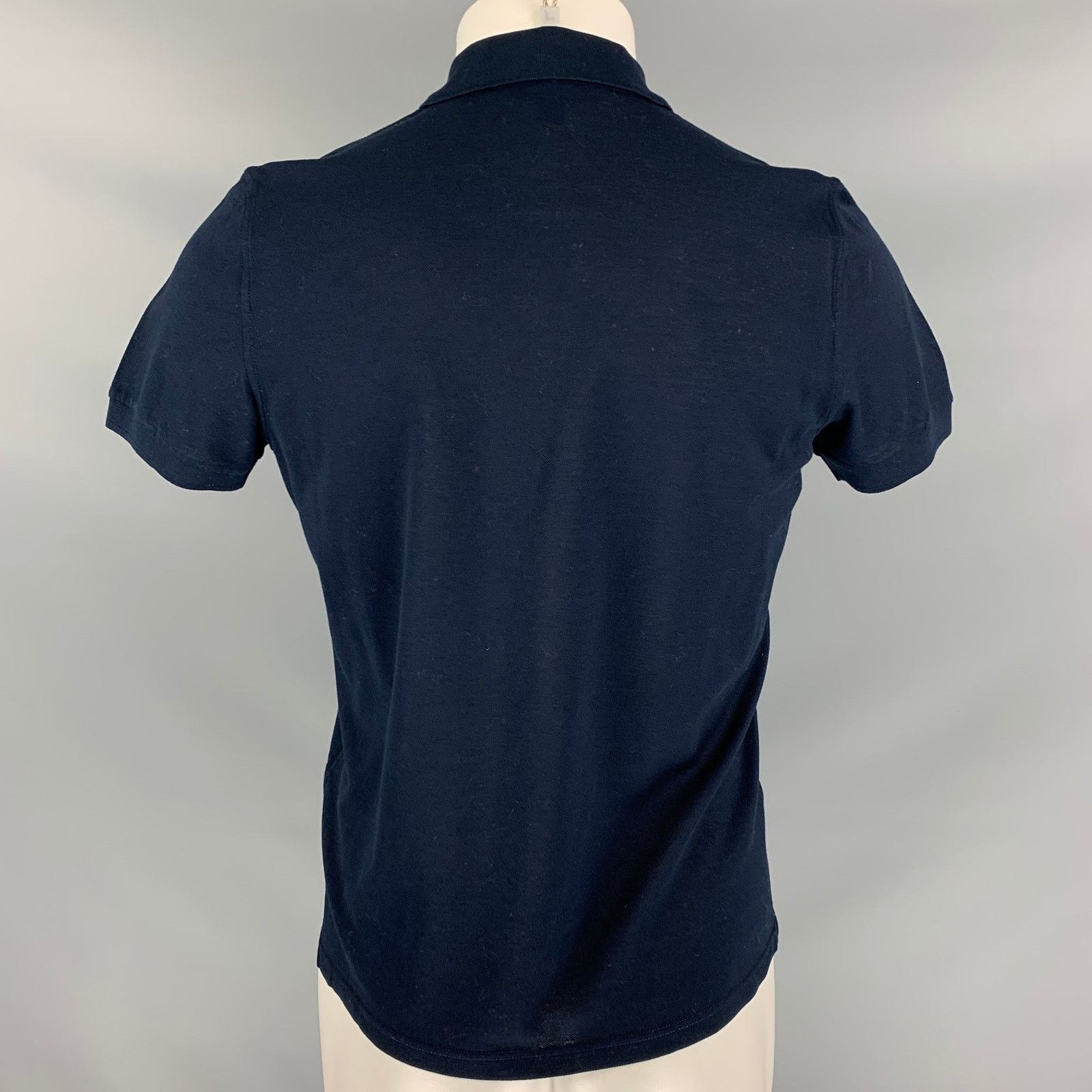 Burberry Prorsum BURBERRY PRORSUM Fall 2015 Size M Navy Cotton Bug Pin Polo Size US M / EU 48-50 / 2 - 4 Thumbnail