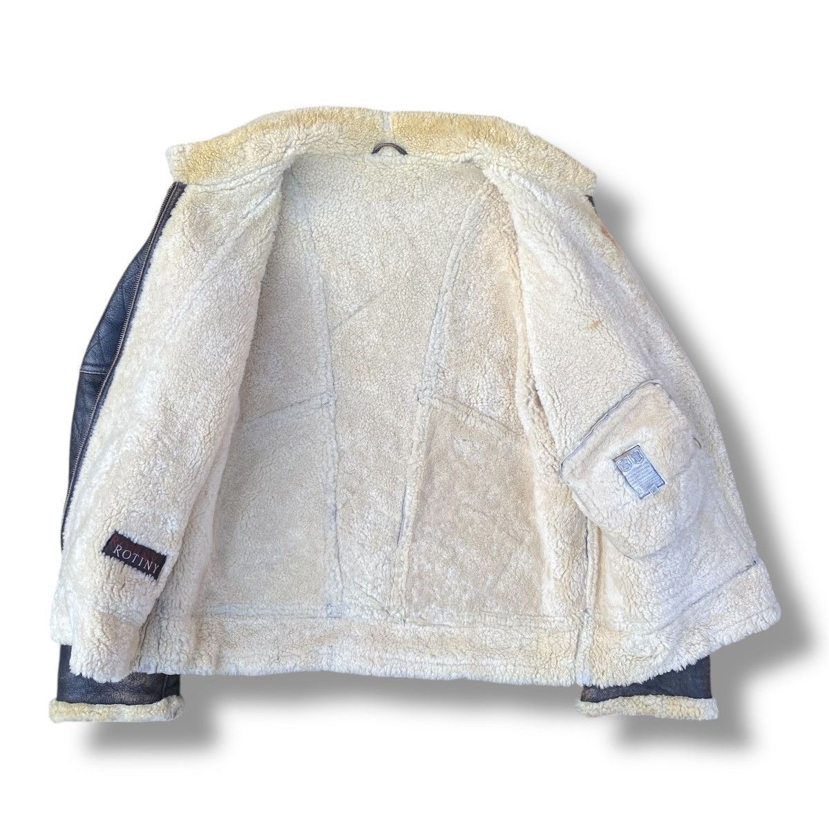 Avirex Vintage 90s D-1 Flight Jacket Shearling Leather Jacket. #F10 Size US L / EU 52-54 / 3 - 4 Thumbnail