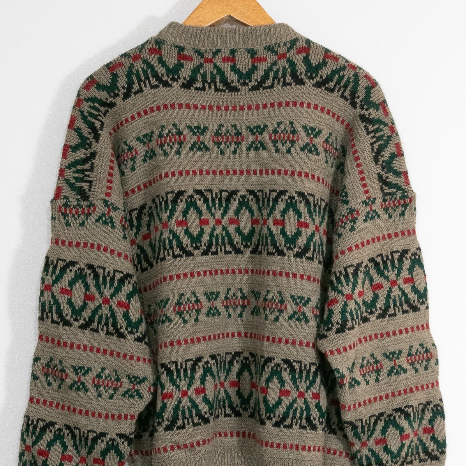 Towncraft Vintage Towncraft Fair Isle Striped Acrylic Sweater Mens XL Size US XL / EU 56 / 4 - 6 Thumbnail
