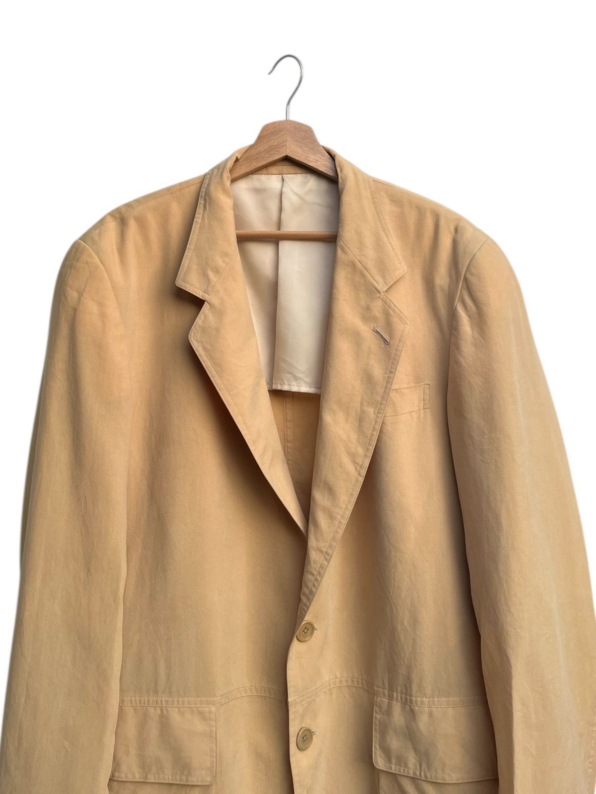 Krizia Uomo Vintage Krizia Tencel Tailored Jacket Size US M / EU 48-50 / 2 - 6 Thumbnail