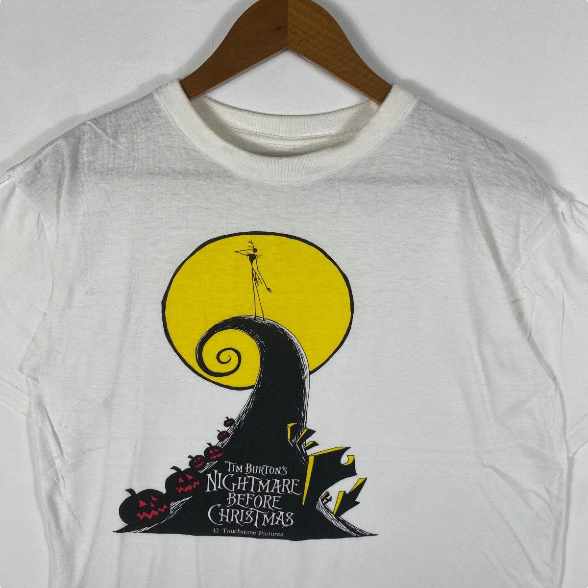 Vintage Vintage 90s NIGHTMARE BEFORE CHRISTMAS Movie Promo Tee Size US M / EU 48-50 / 2 - 2 Thumbnail