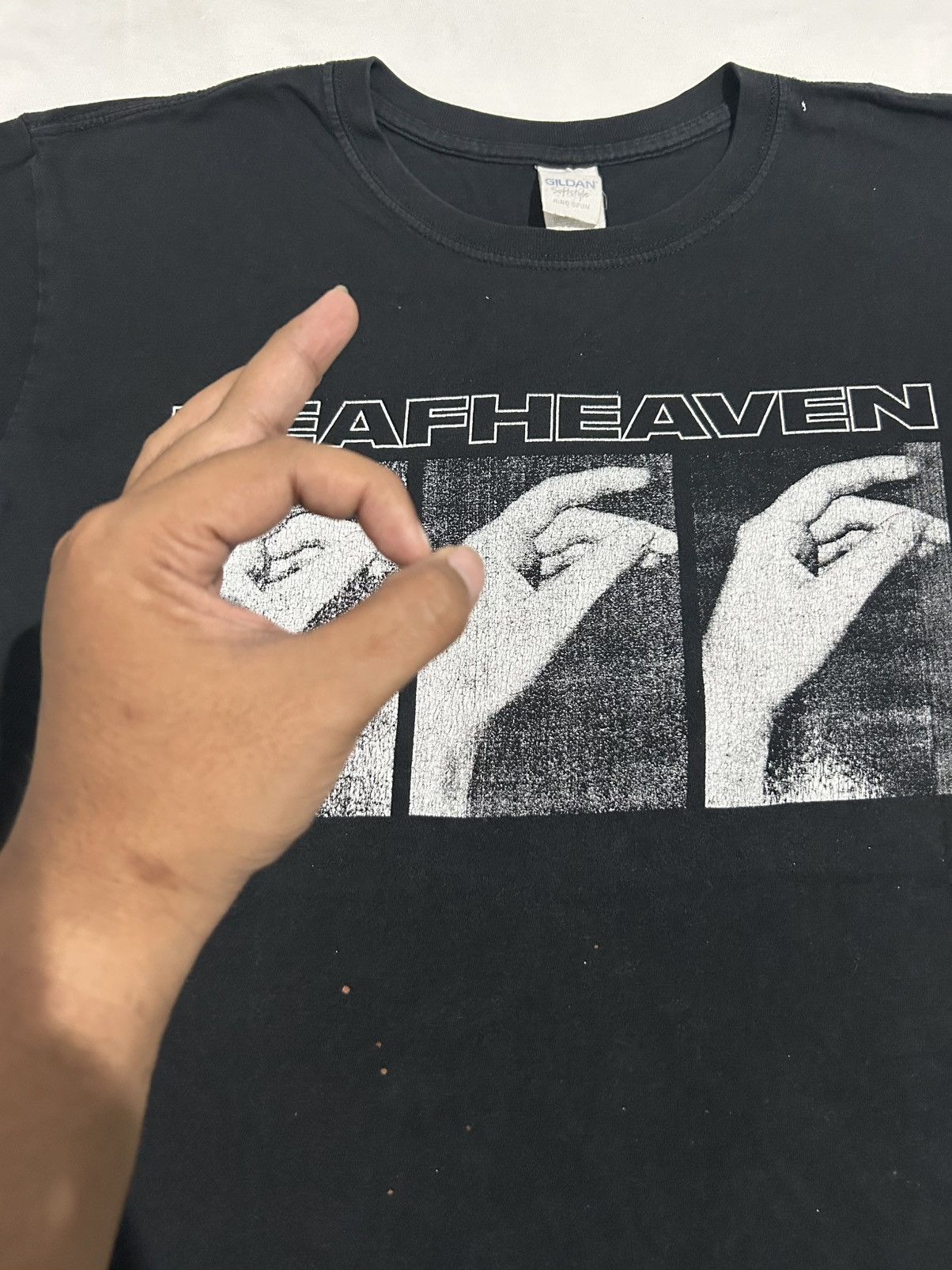 Band Tees Faded Deafheaven Metal Band Tee Size US L / EU 52-54 / 3 - 3 Thumbnail
