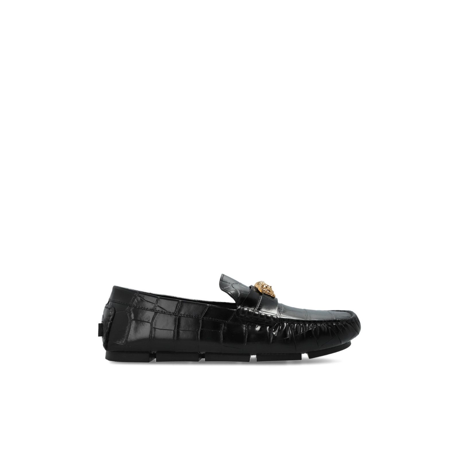 VERSACE Black Drivers Loafers New And Authentic (Men's size: