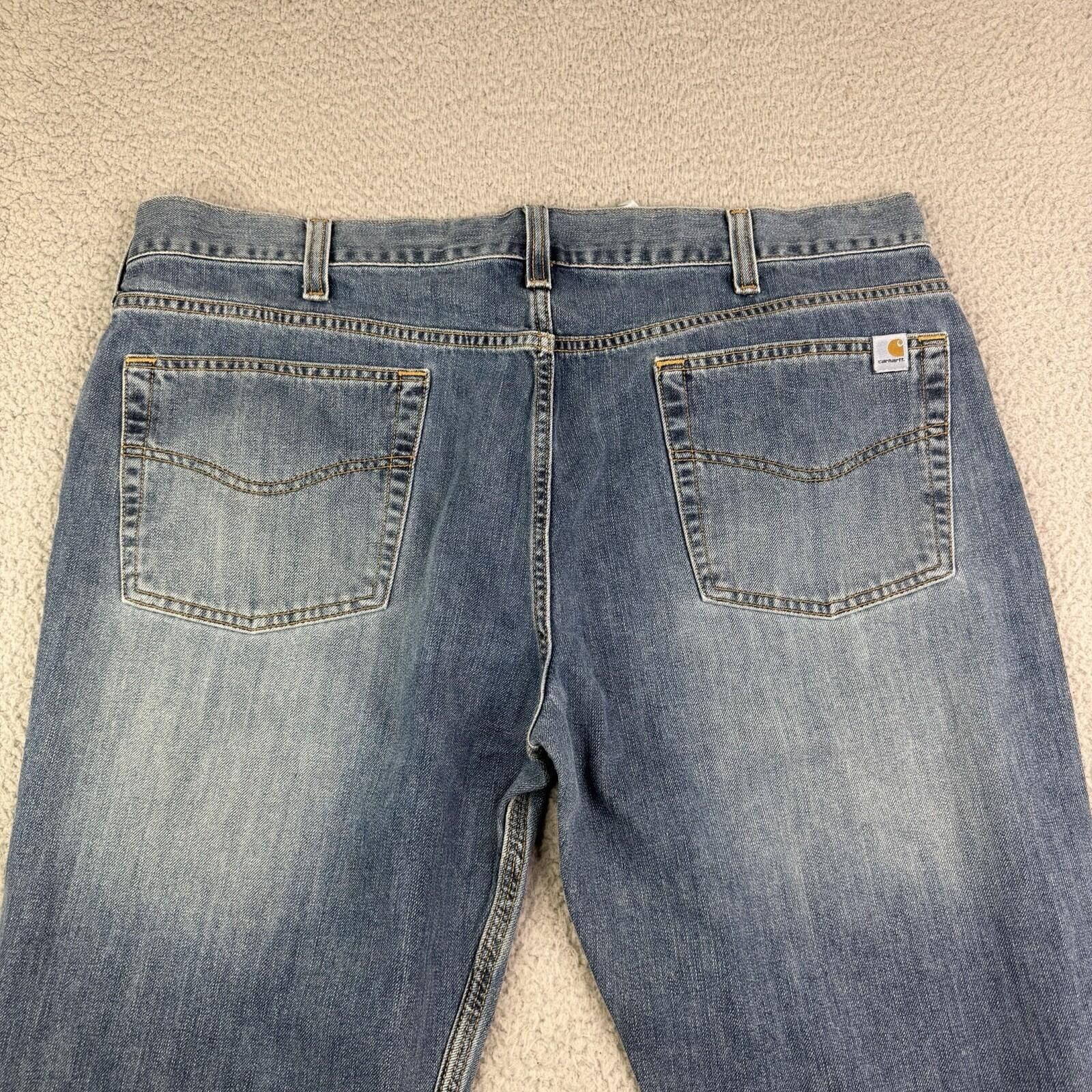 Carhartt Carhartt Men's Blue Jeans Relaxed Fit 40 X 32 Medium Wash Size US 40 / EU 56 - 1 Thumbnail