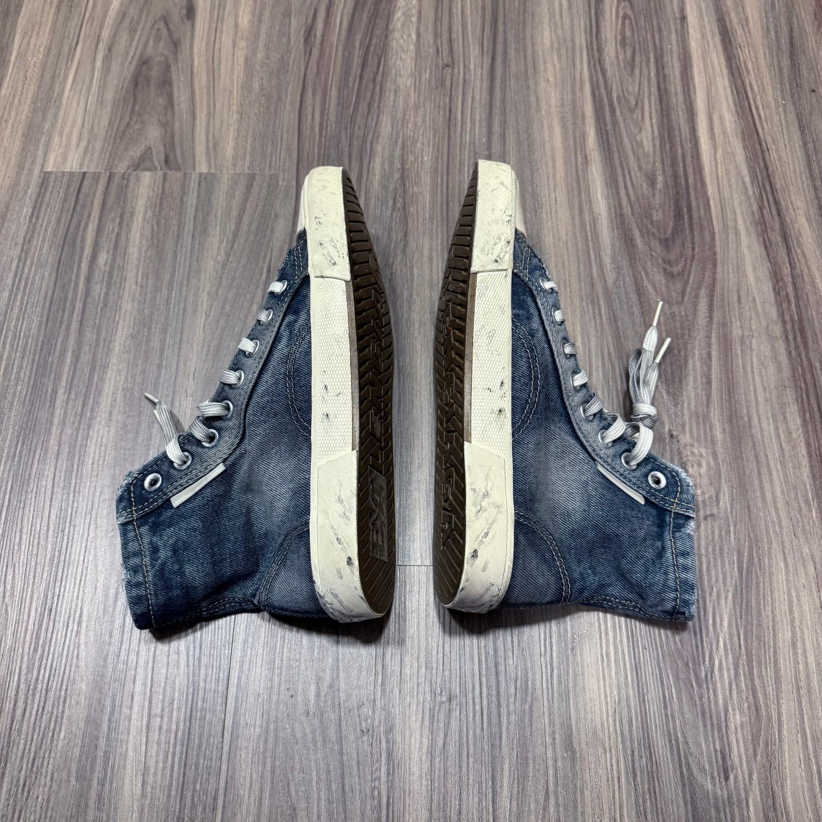 Balenciaga NEW Balenciaga Paris mid 90's Denim High Top Sneaker | EU41 Size US 8 / EU 41 - 6 Thumbnail