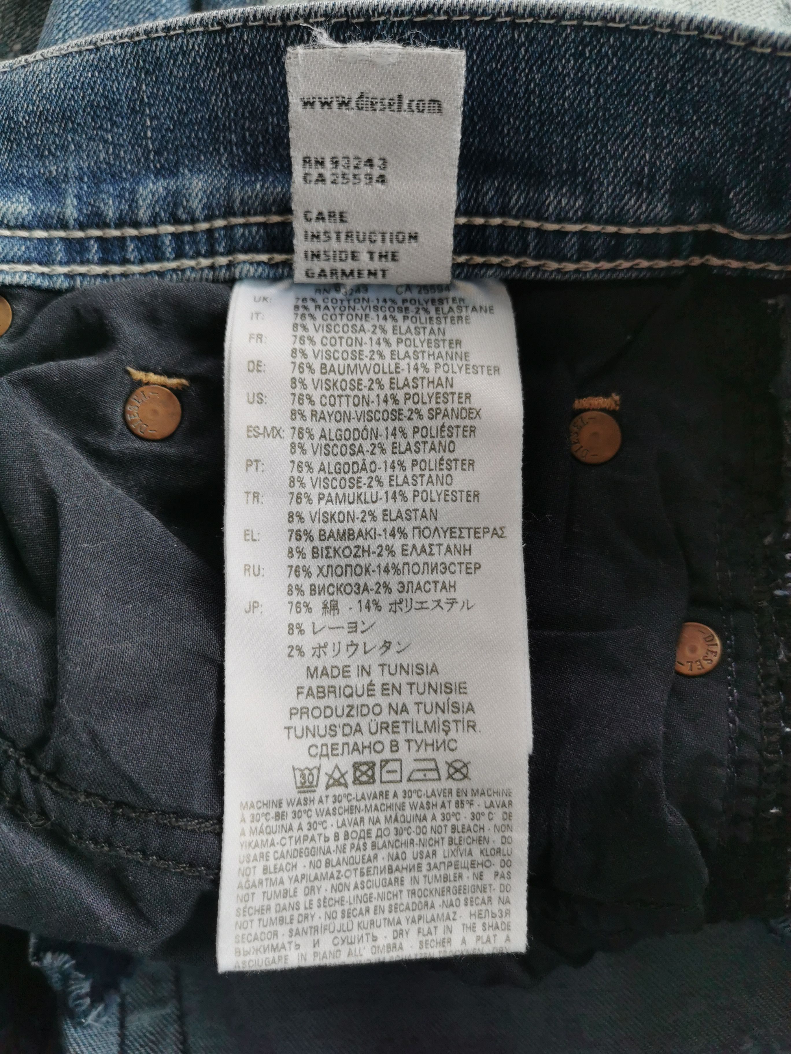 Diesel Diesel Ripped Slim Carrot Jeans Size US 30 / EU 46 - 5 Thumbnail