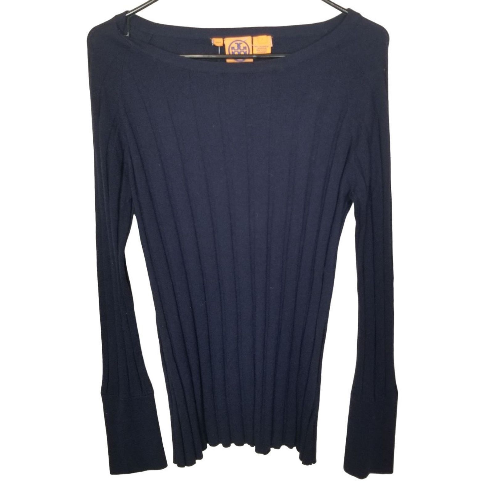 Tory Burch Tory Burch Womens Ranita Cashmere Sweater Size L Classic Size L / US 10 / IT 46 - 1 Thumbnail