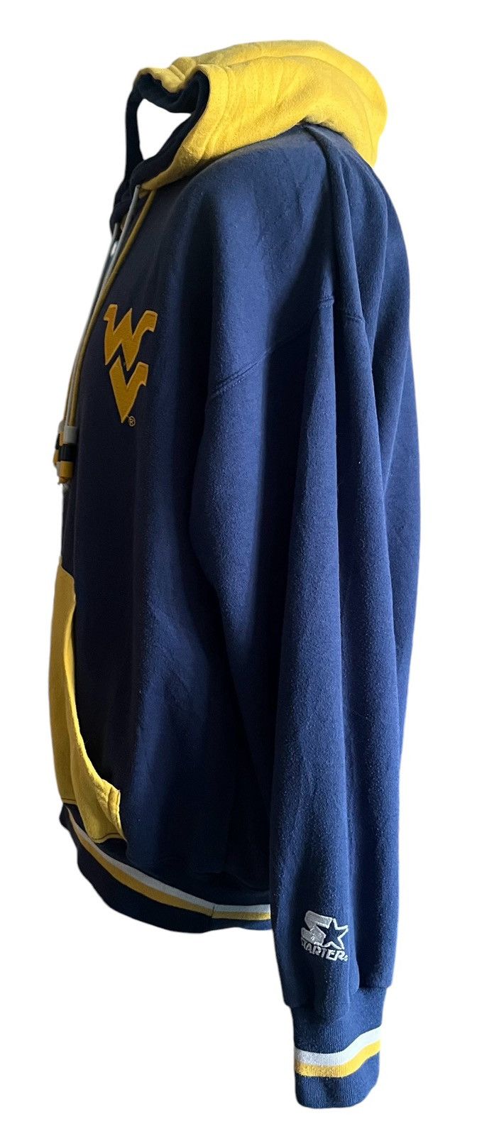 NCAA × Starter × Vintage 1990’s NCAA West Virginia Mountaineers Starter hoodie size L Size US L / EU 52-54 / 3 - 7 Thumbnail