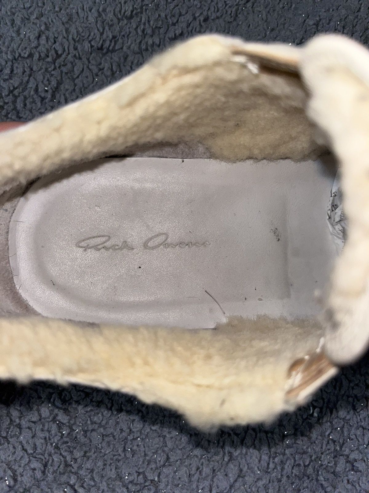 Rick Owens Rick owens leather sherling ramones FW13 sample Size US 10 / EU 43 - 8 Thumbnail