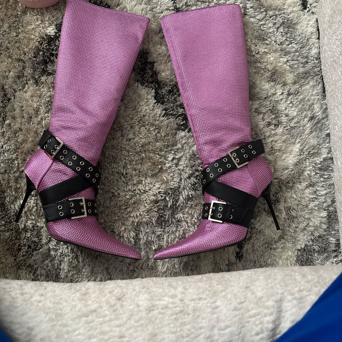 Dolls Kill Dollskill Generation Kiss Boulevard Knee High Boots Size US 9 / IT 39 - 1 Thumbnail