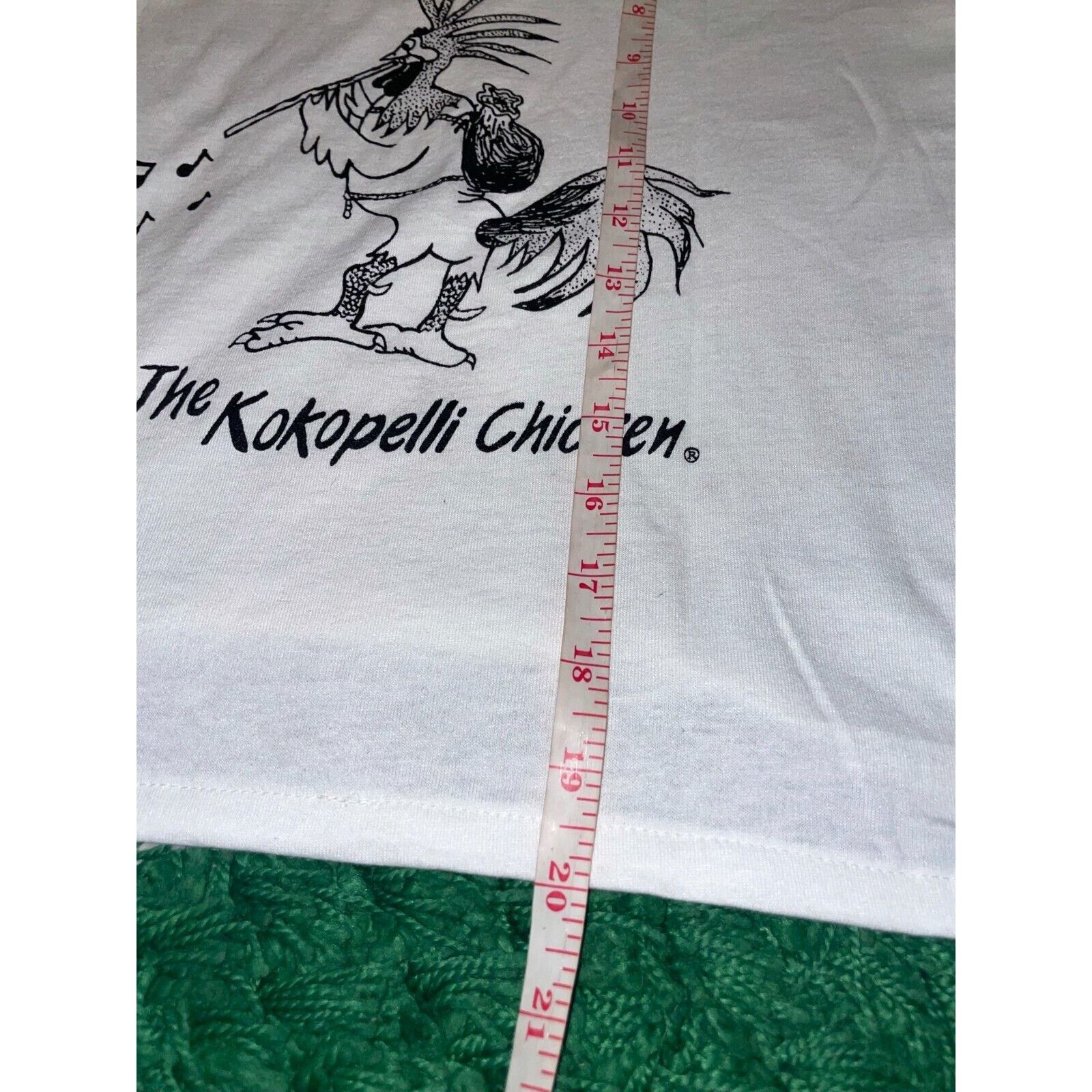 Hanes Vintage The Kokopelli Chicken Shirt White Moab Diner Large Size L / US 10 / IT 46 - 11 Thumbnail