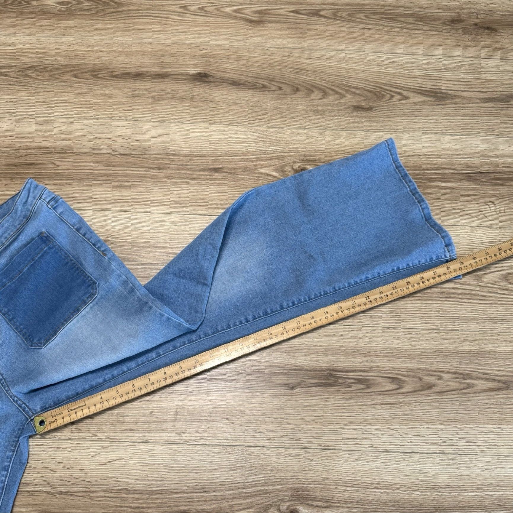 Vintage VINTAGE Time and Tru Womens Jeans Flared 18 High Rise Stretch Cotton Blend Blue 29in Inseam Size 40" / US 18 - 6 Thumbnail