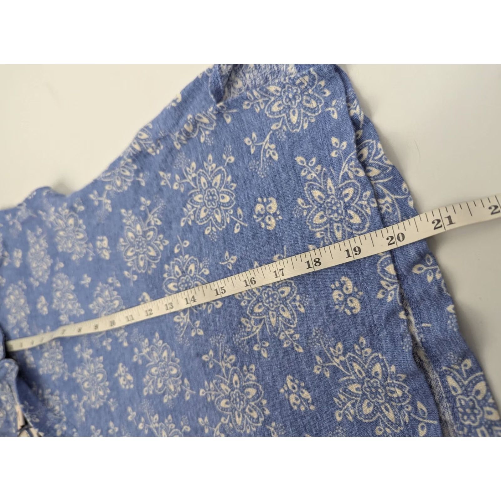 Laura Ashley Laura Ashley Womens Lightweight Linen Cap Sleeve Shirt XL Blue Beach Boho Shirt Blouse Linen Knit Size XL / US 12-14 / IT 48-50 - 4 Thumbnail