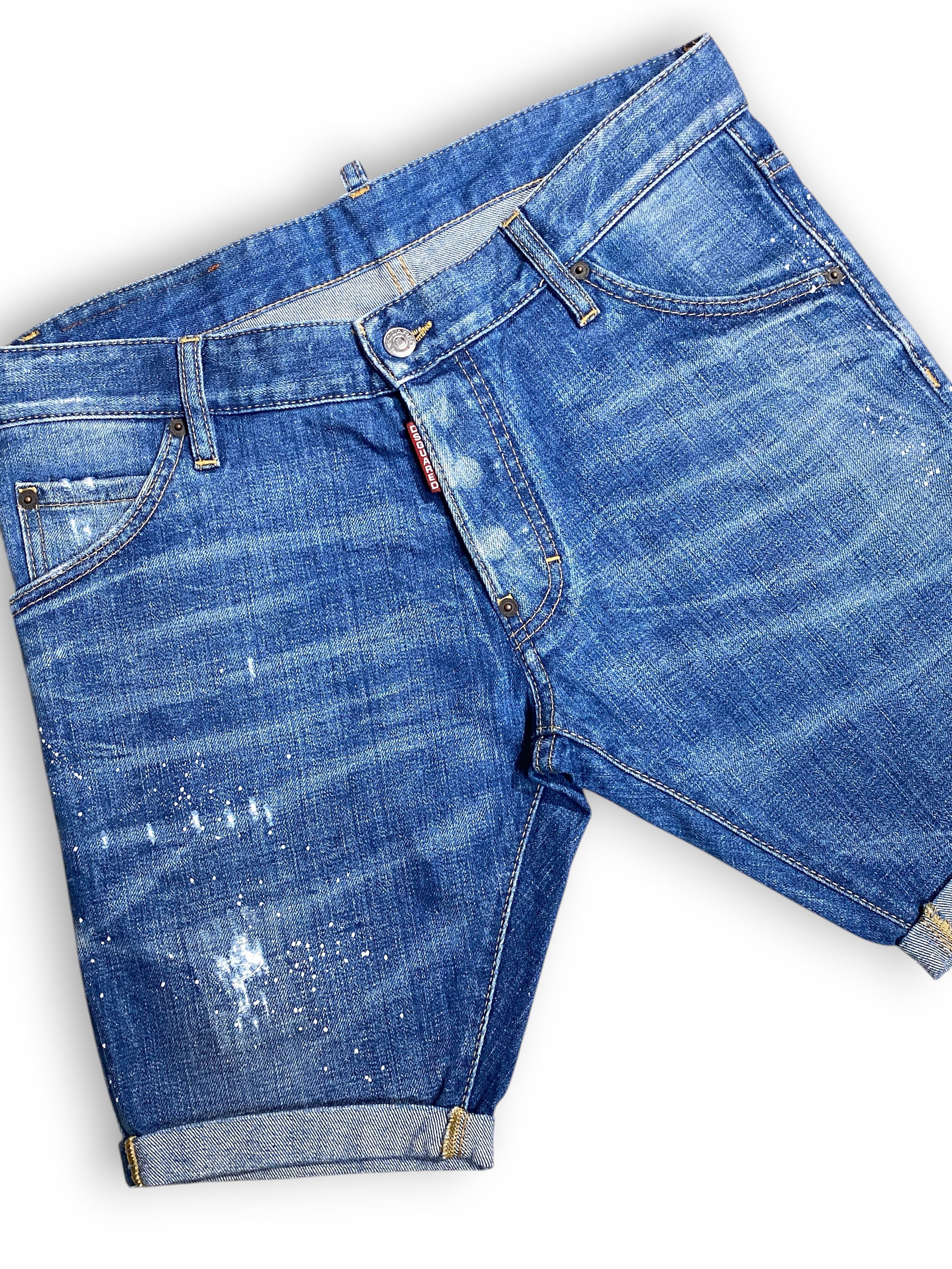 Dsquared2 Dsquared 2 Marine Distressed Washed Denim Shorts Vintage Y2K Size US 32 / EU 48 - 4 Thumbnail